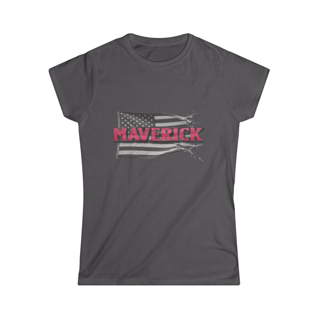 🌟 Maverick Freedom Tee – Women's American Flag Graphic Shirt ❤️🦅