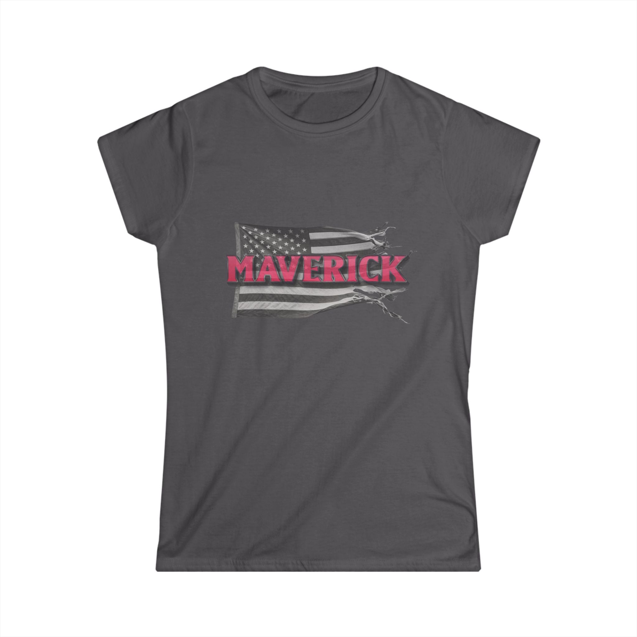 🌟 Maverick Freedom Tee – Women's American Flag Graphic Shirt ❤️🦅