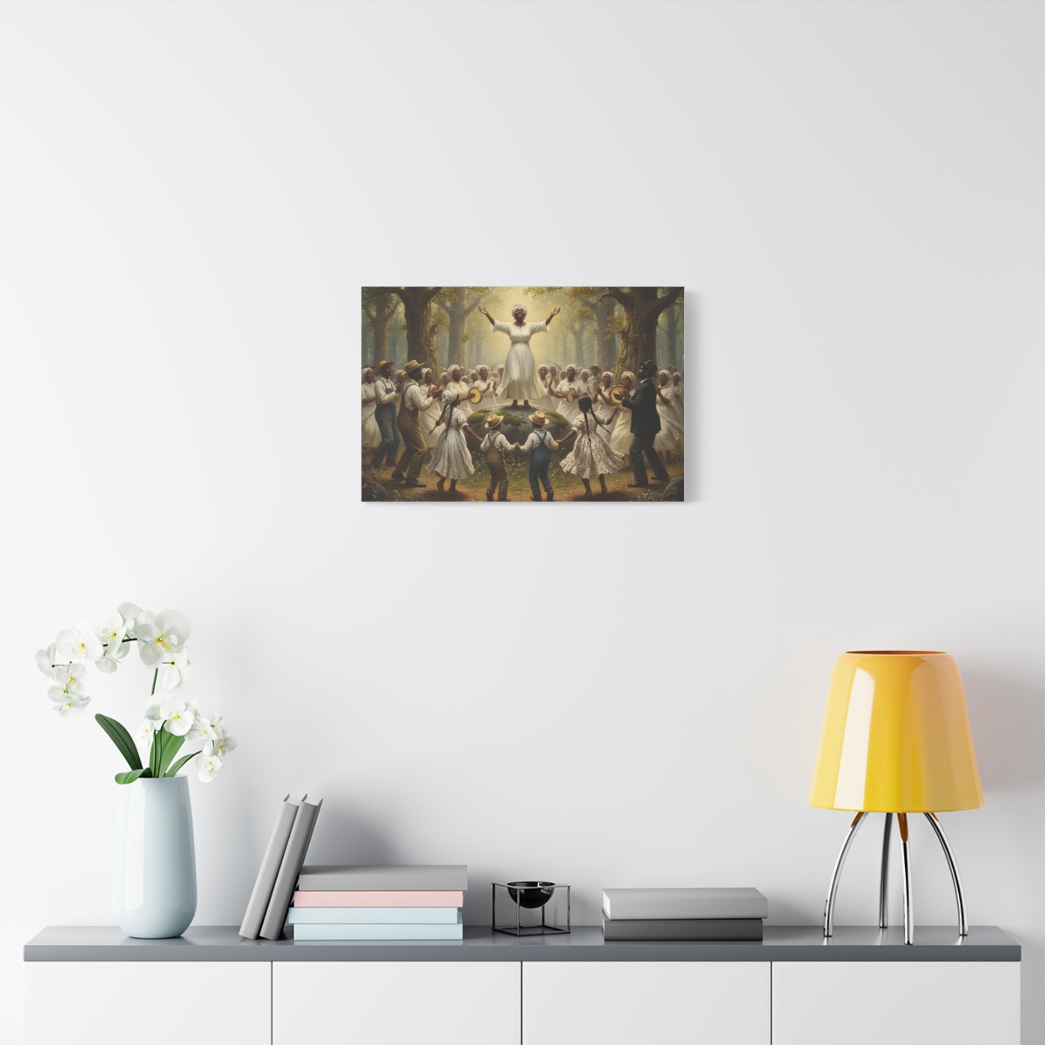 Gospel Revival Matte Canvas Print — "Hallelujah" Southern Praise Wall Art