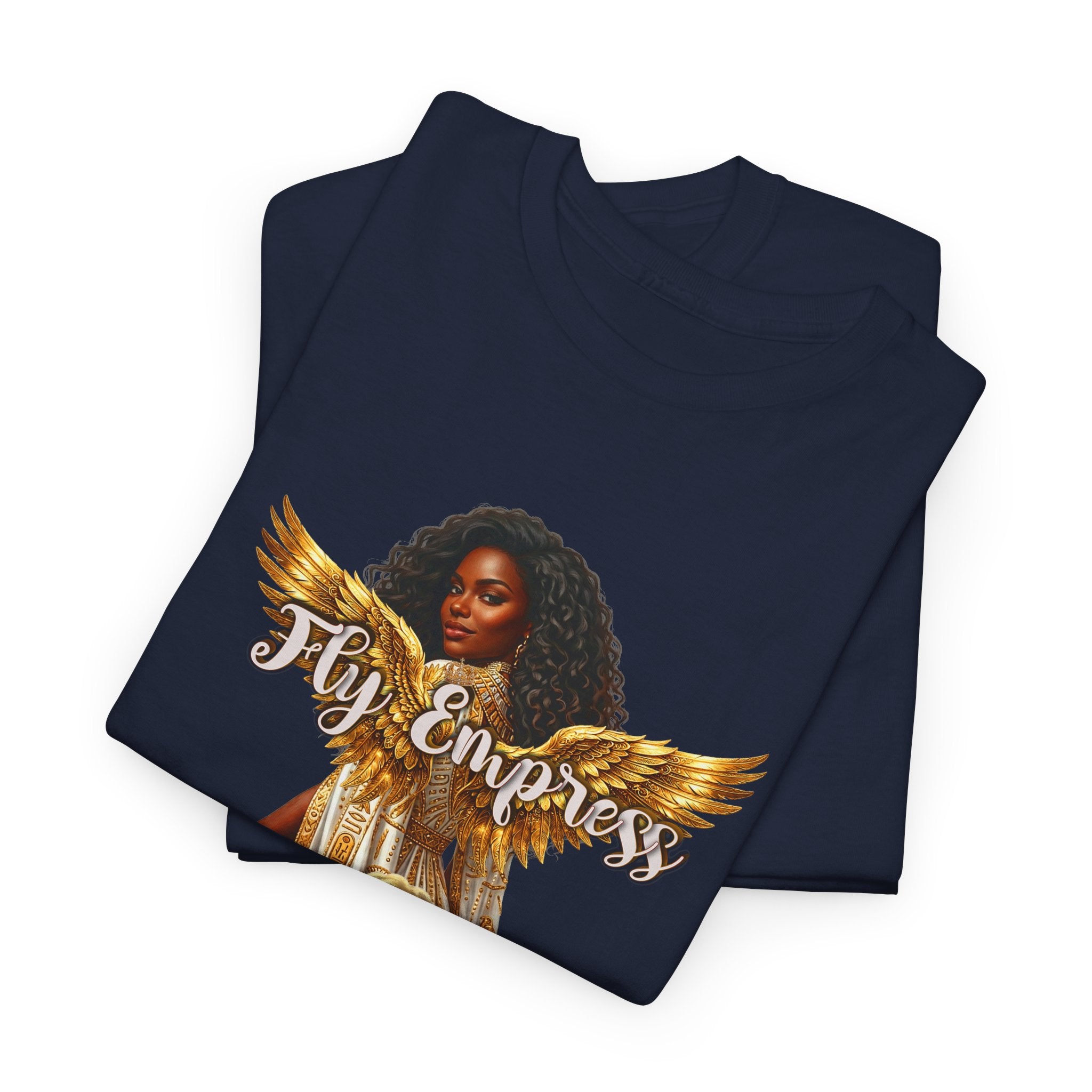👑🕊️ Fly Empress Angel Wing Tee — Divine Queen Energy Graphic T-Shirt 🔥✨