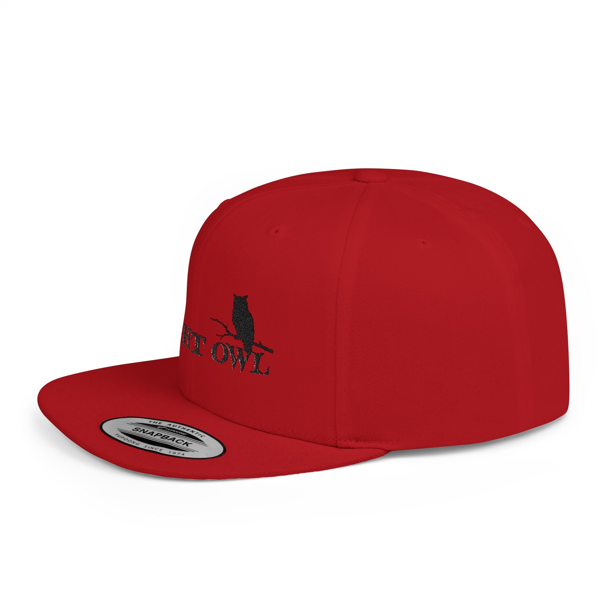 Night Owl Snapback — Nocturnal Streetwear Flat Bill Cap