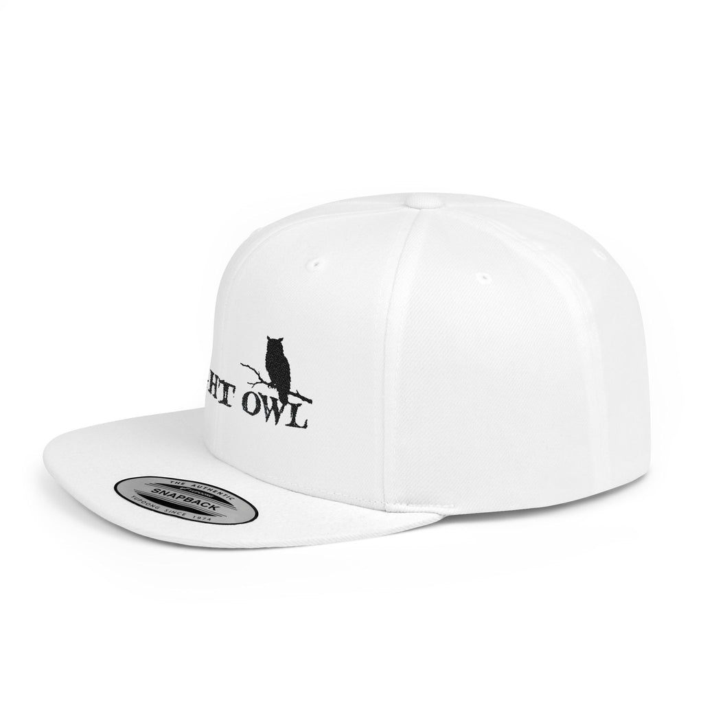 Night Owl Snapback — Nocturnal Streetwear Flat Bill Cap