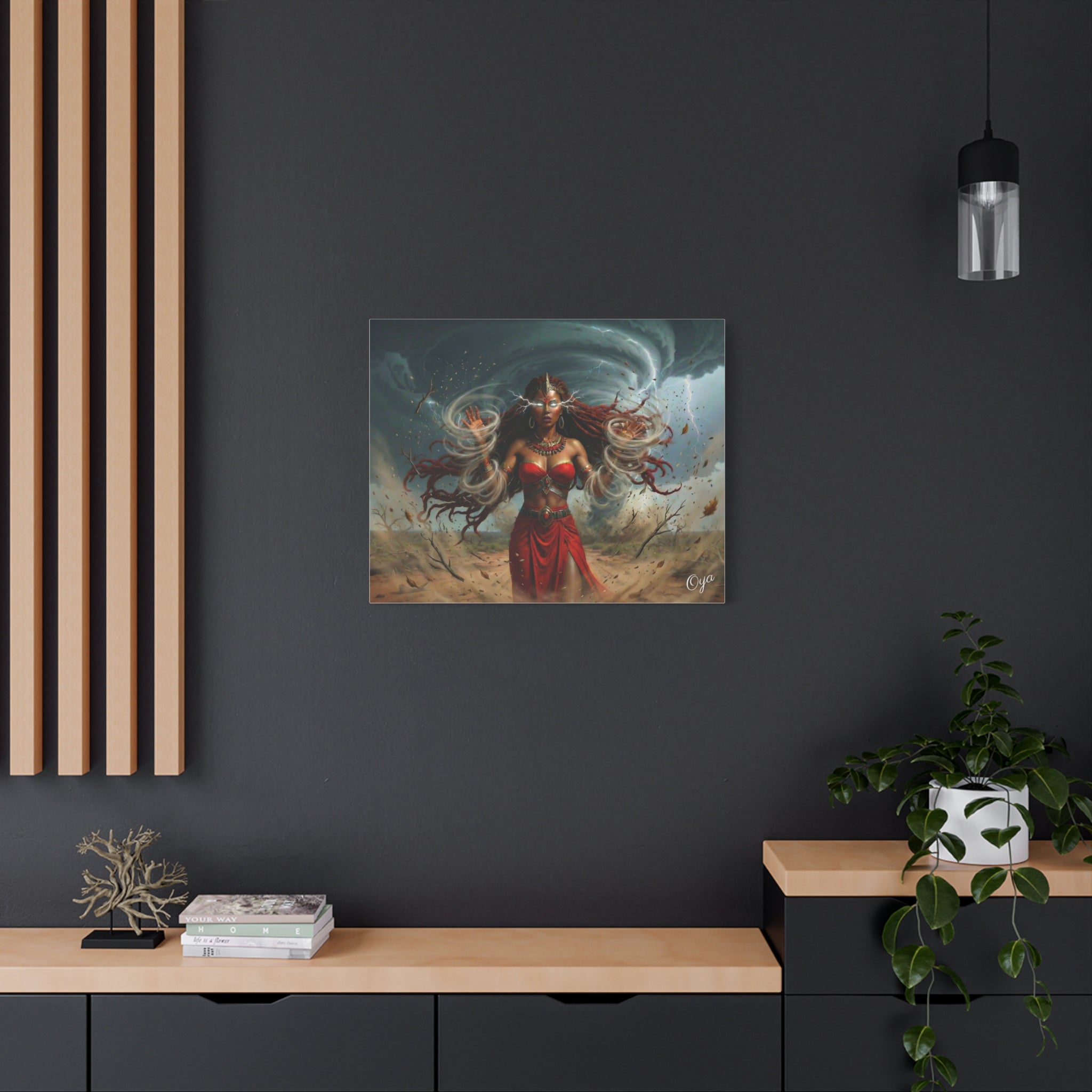 Oya Goddess of the Storm Matte Canvas