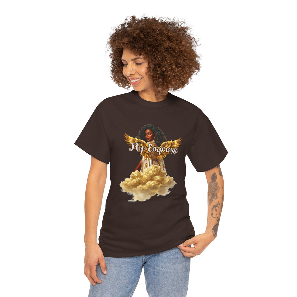 👑🕊️ Fly Empress Angel Wing Tee — Divine Queen Energy Graphic T-Shirt 🔥✨