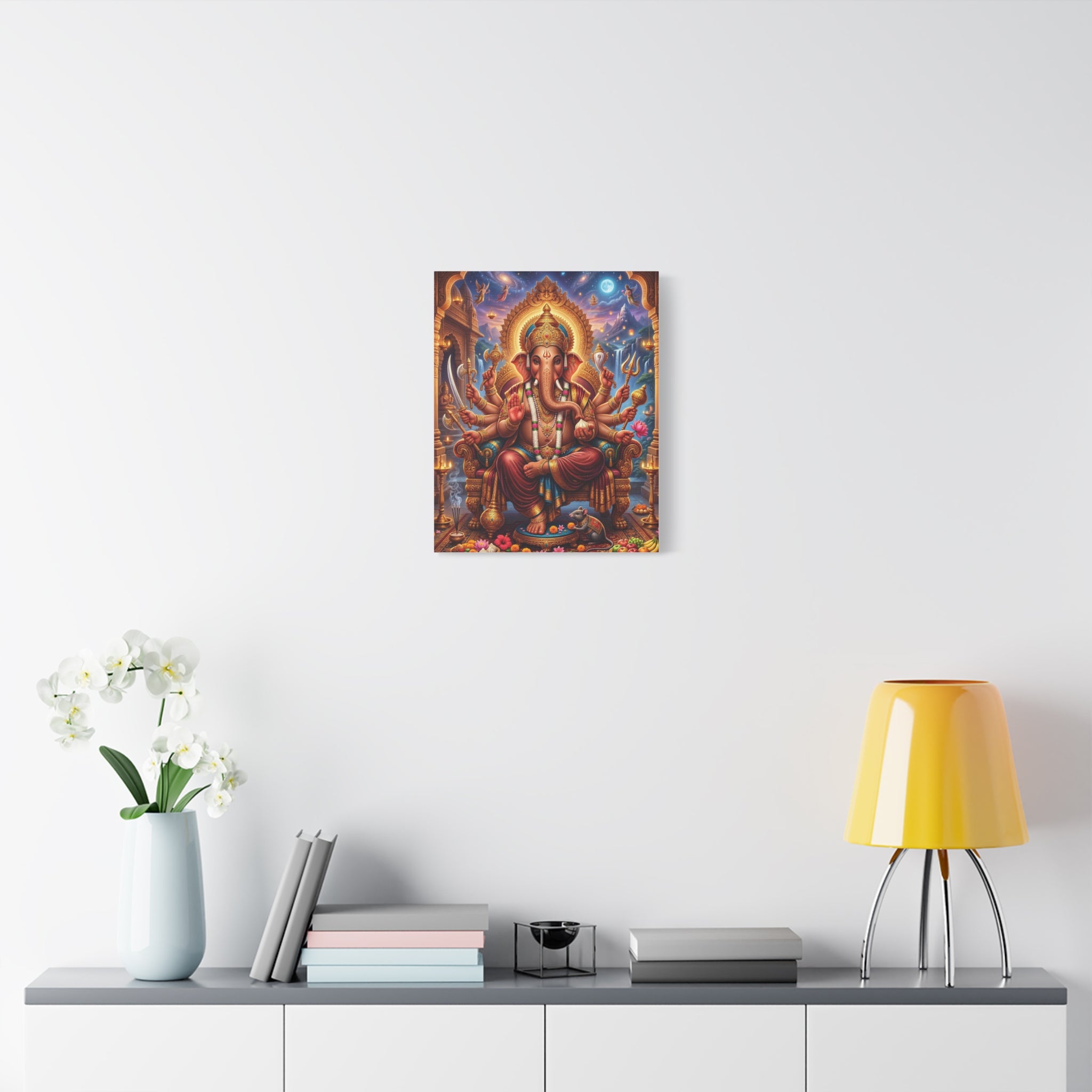 🐘✨ Sacred Ganesha Blessings Canvas — Divine Protection & Abundance Wall Art 👑🪷