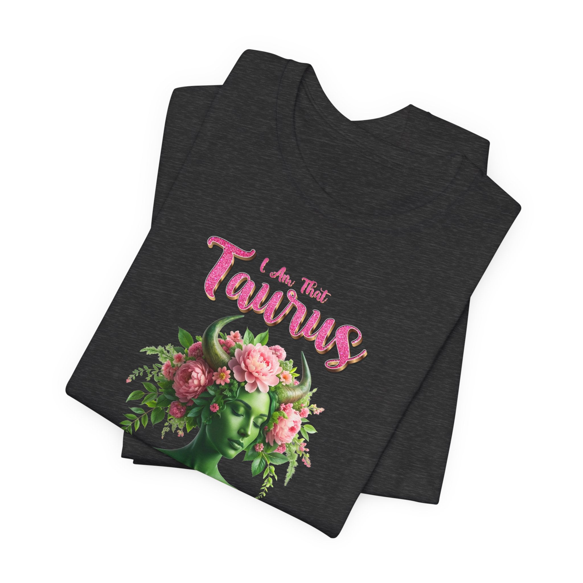 🌸♉ I’M THAT TAURUS TEE — FLORAL STATUE ZODIAC POWER SHIRT 🔥✨