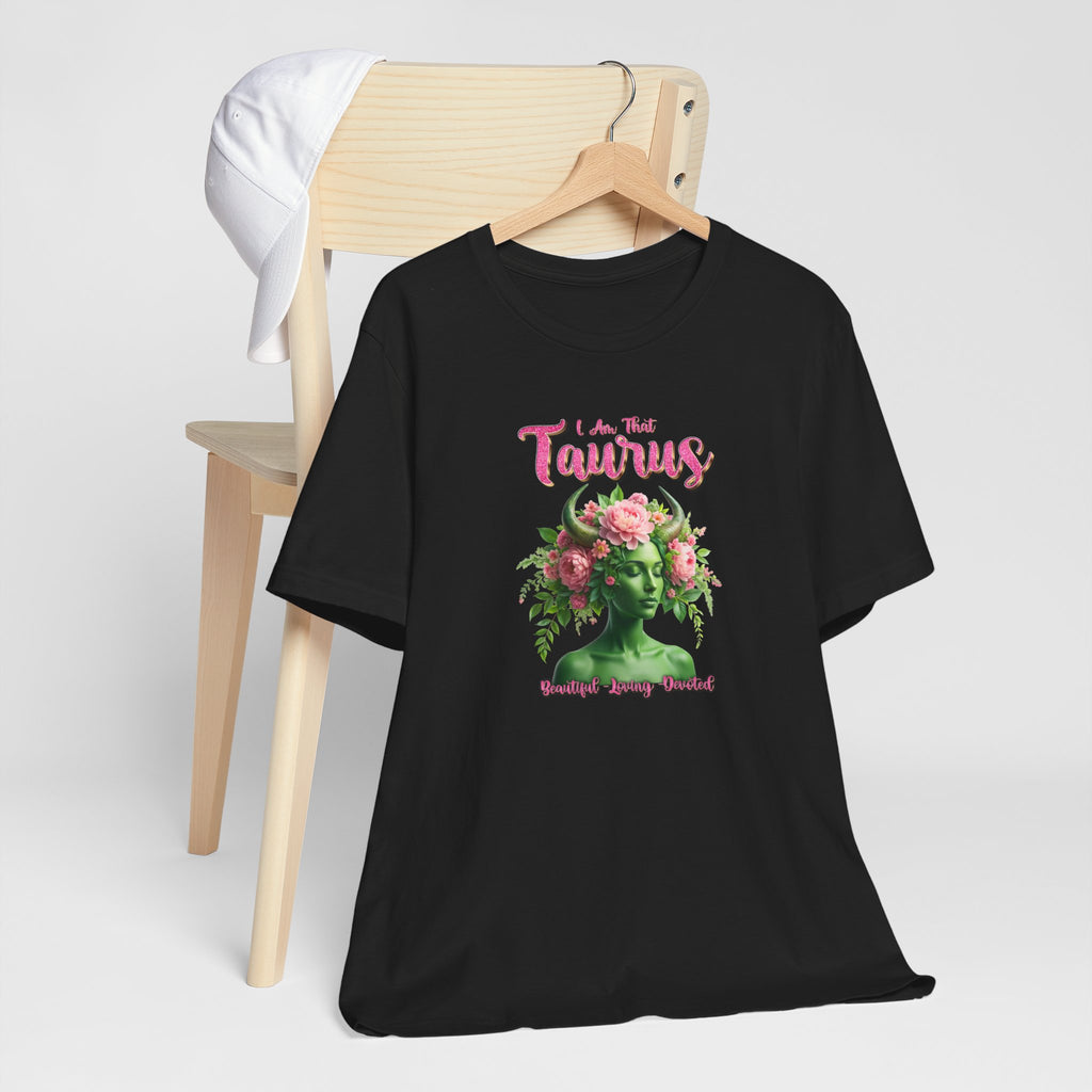 🌸♉ I’M THAT TAURUS TEE — FLORAL STATUE ZODIAC POWER SHIRT 🔥✨