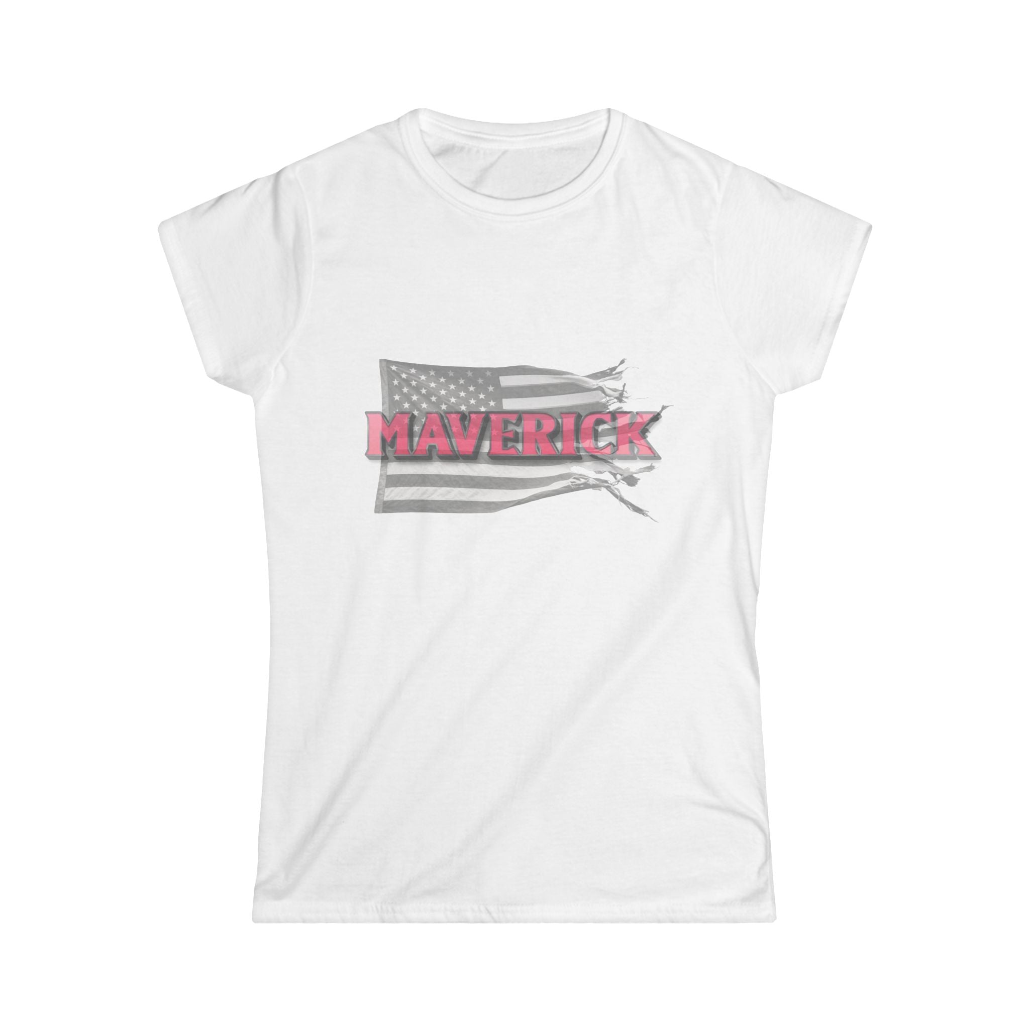 🌟 Maverick Freedom Tee – Women's American Flag Graphic Shirt ❤️🦅