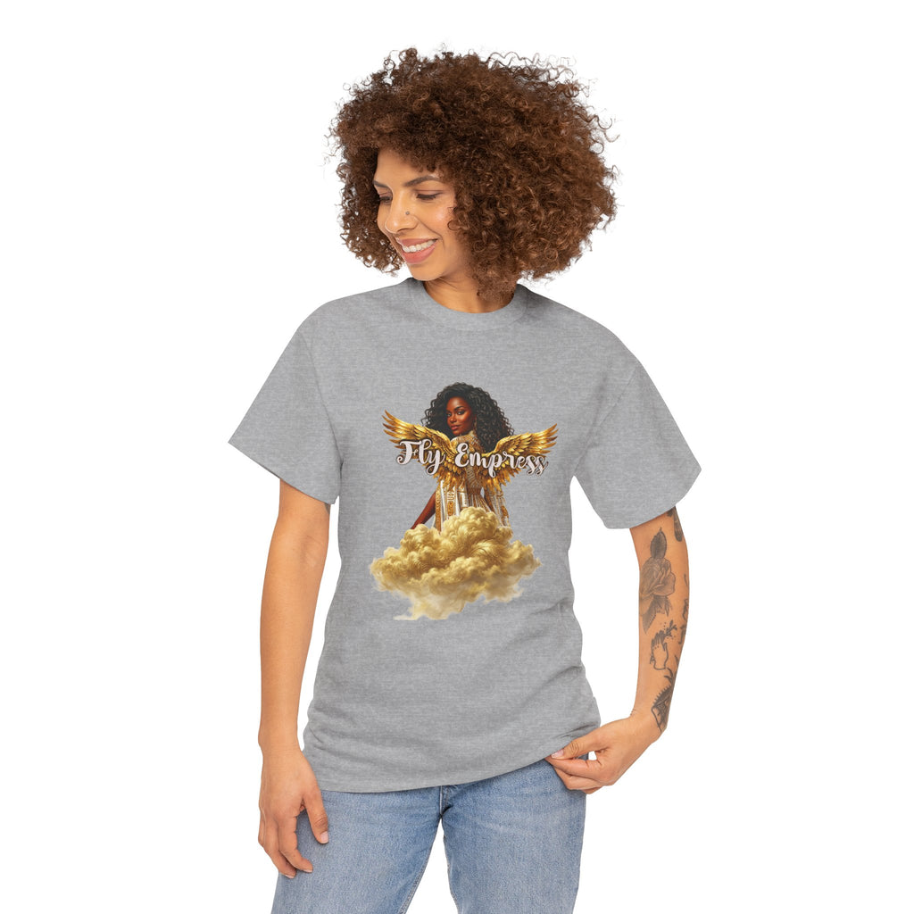 👑🕊️ Fly Empress Angel Wing Tee — Divine Queen Energy Graphic T-Shirt 🔥✨