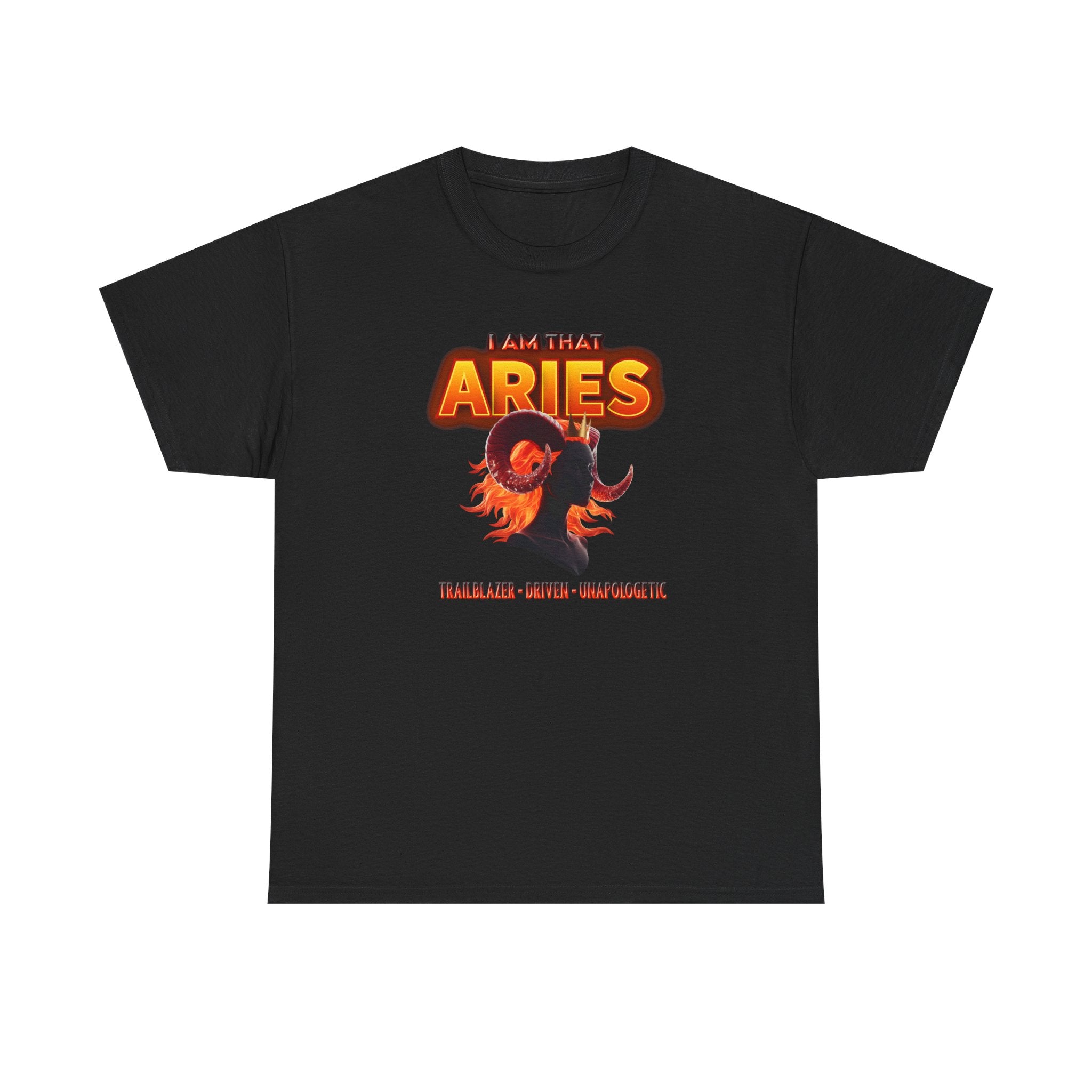 I Am That Aries™ — Bold Ram Zodiac Statement T-Shirt