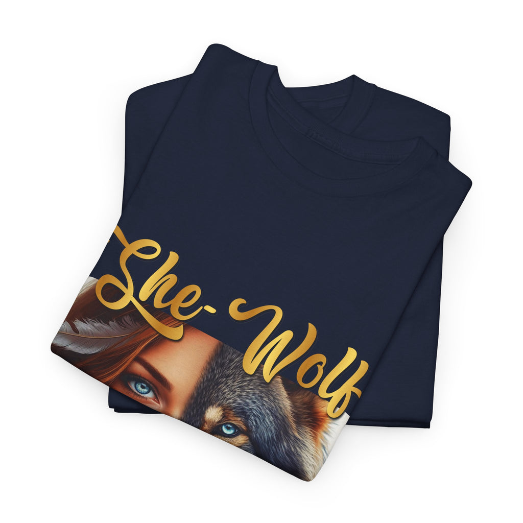 She-Wolf Spirit T-Shirt – Wild Feminine Energy Graphic Tee