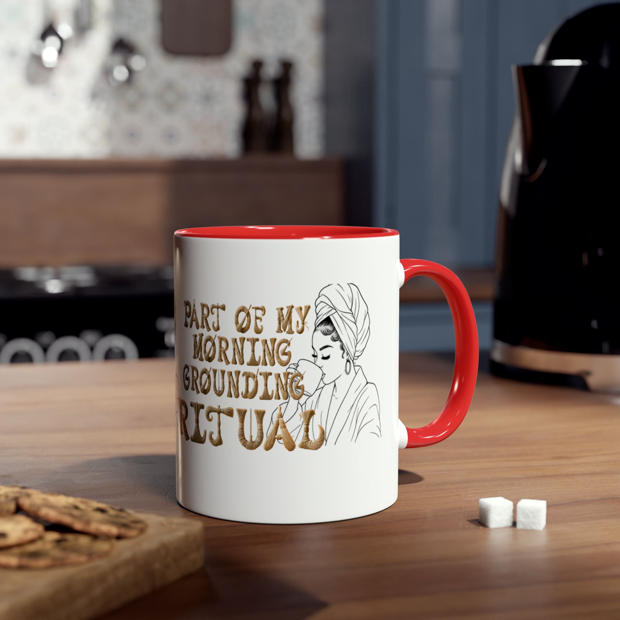 Part of My Morning Grounding Ritual – Spiritual Affirmation Coffee Mug