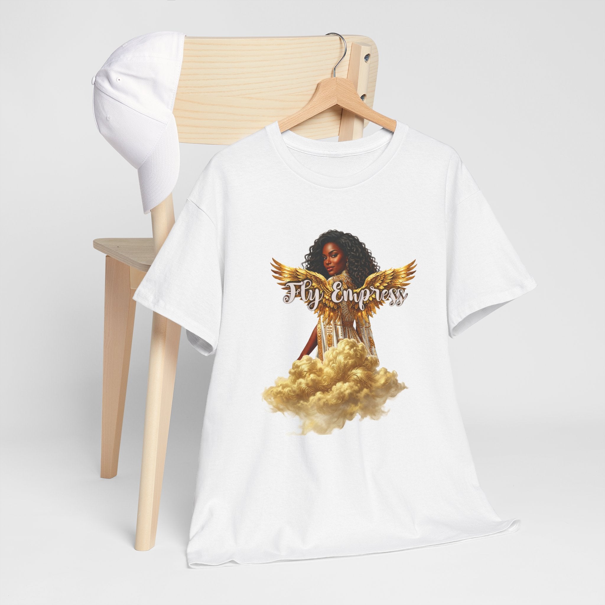 👑🕊️ Fly Empress Angel Wing Tee — Divine Queen Energy Graphic T-Shirt 🔥✨