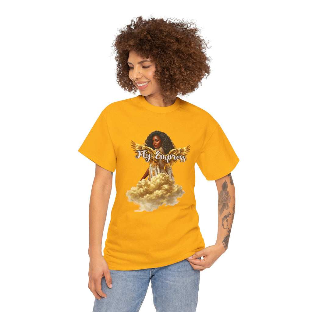 👑🕊️ Fly Empress Angel Wing Tee — Divine Queen Energy Graphic T-Shirt 🔥✨
