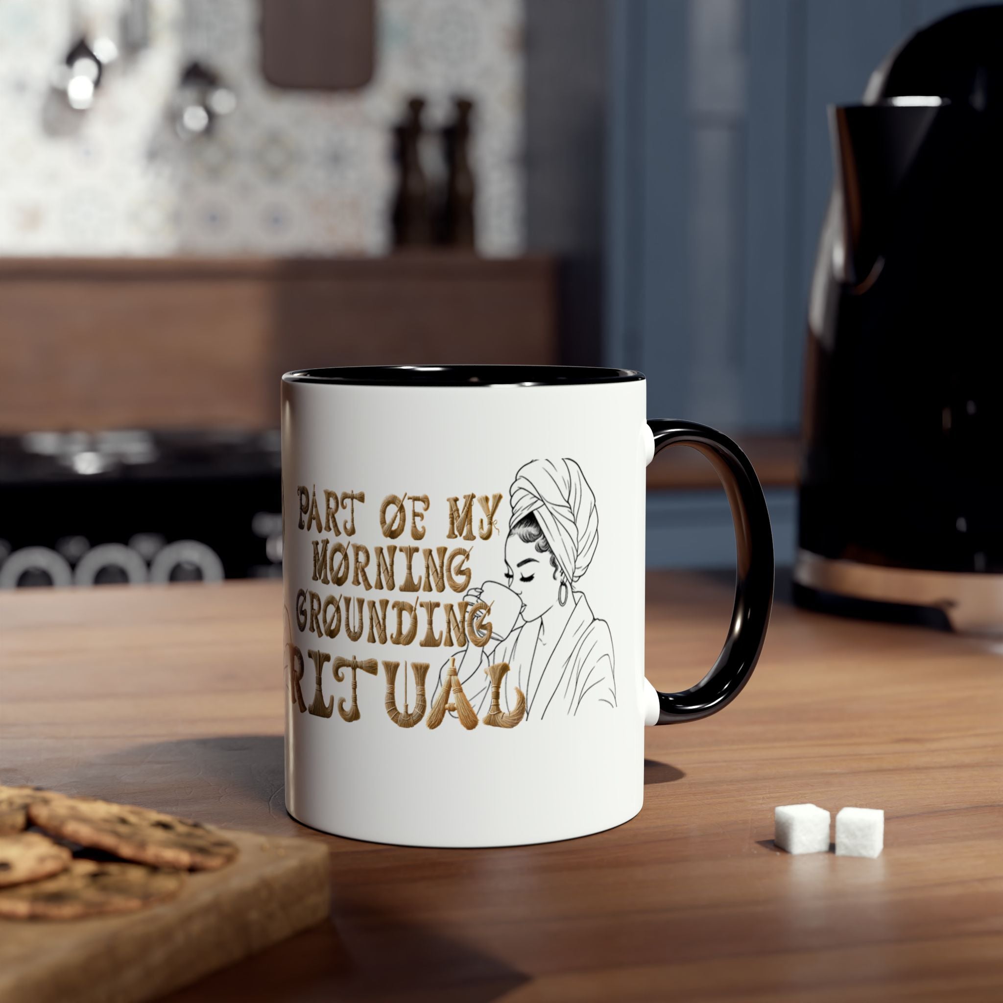 Part of My Morning Grounding Ritual – Spiritual Affirmation Coffee Mug