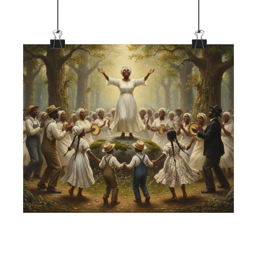Spiritual Revival Matte Poster — Community Gospel Worship Art Print