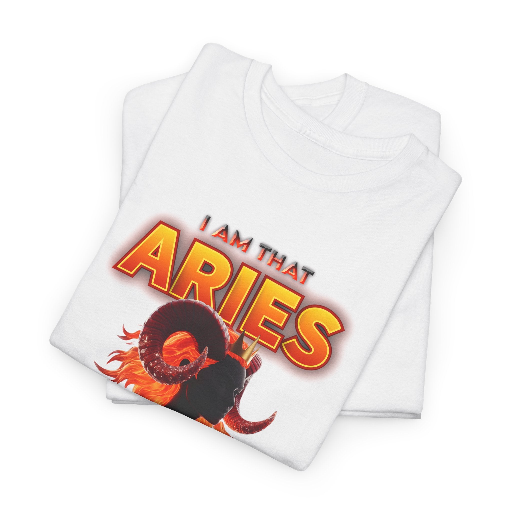 I Am That Aries™ — Bold Ram Zodiac Statement T-Shirt