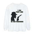 Western Cowboy Long Sleeve T-Shirt — "I Am That One In Ten Thousand" Silhouette