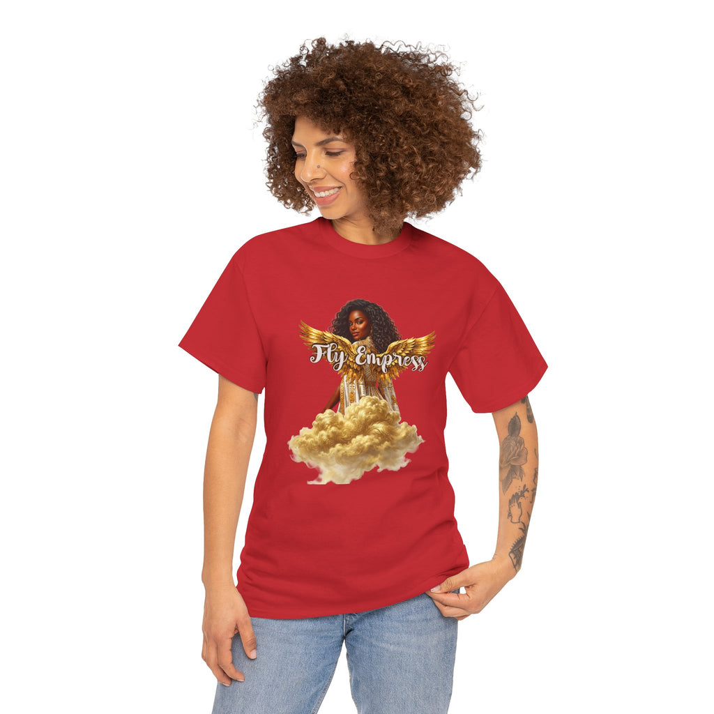 👑🕊️ Fly Empress Angel Wing Tee — Divine Queen Energy Graphic T-Shirt 🔥✨