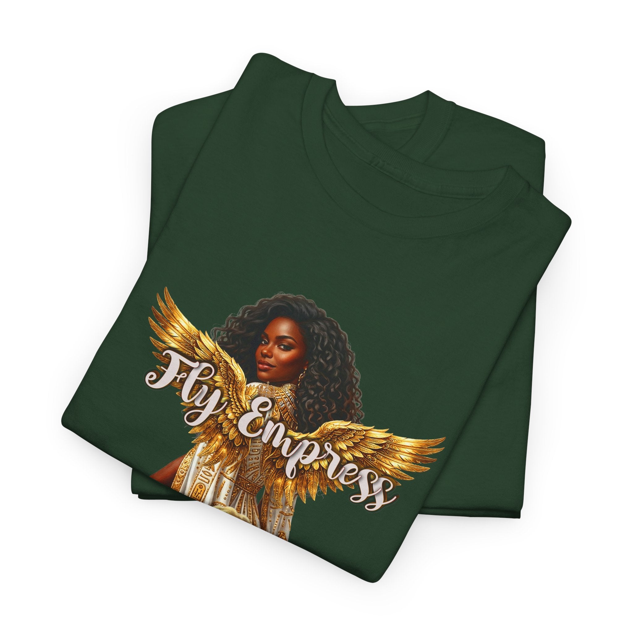 👑🕊️ Fly Empress Angel Wing Tee — Divine Queen Energy Graphic T-Shirt 🔥✨