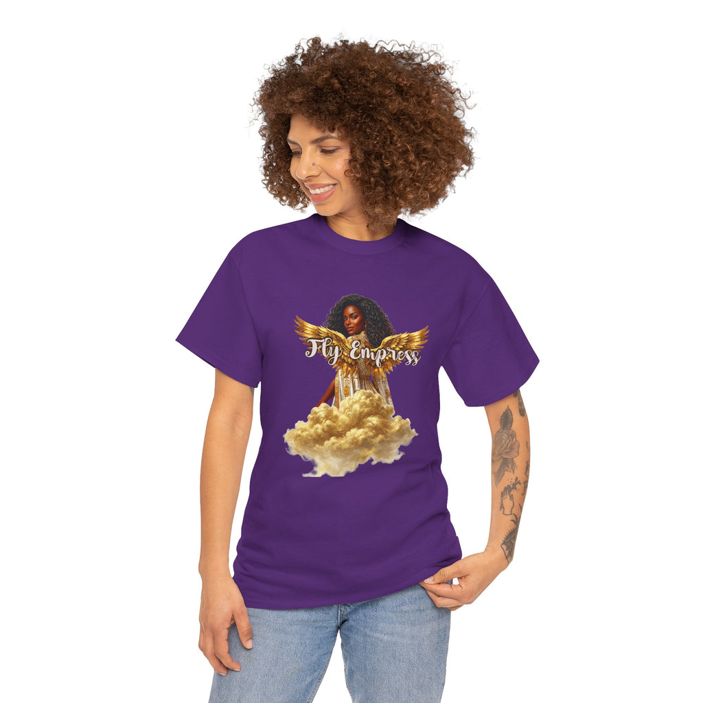 👑🕊️ Fly Empress Angel Wing Tee — Divine Queen Energy Graphic T-Shirt 🔥✨