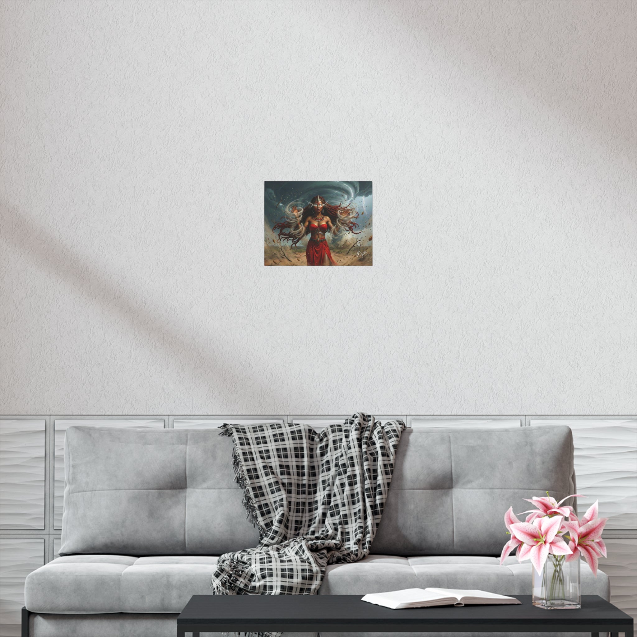 Oya Storm Goddess Fantasy Art Print—Uncoated Poster