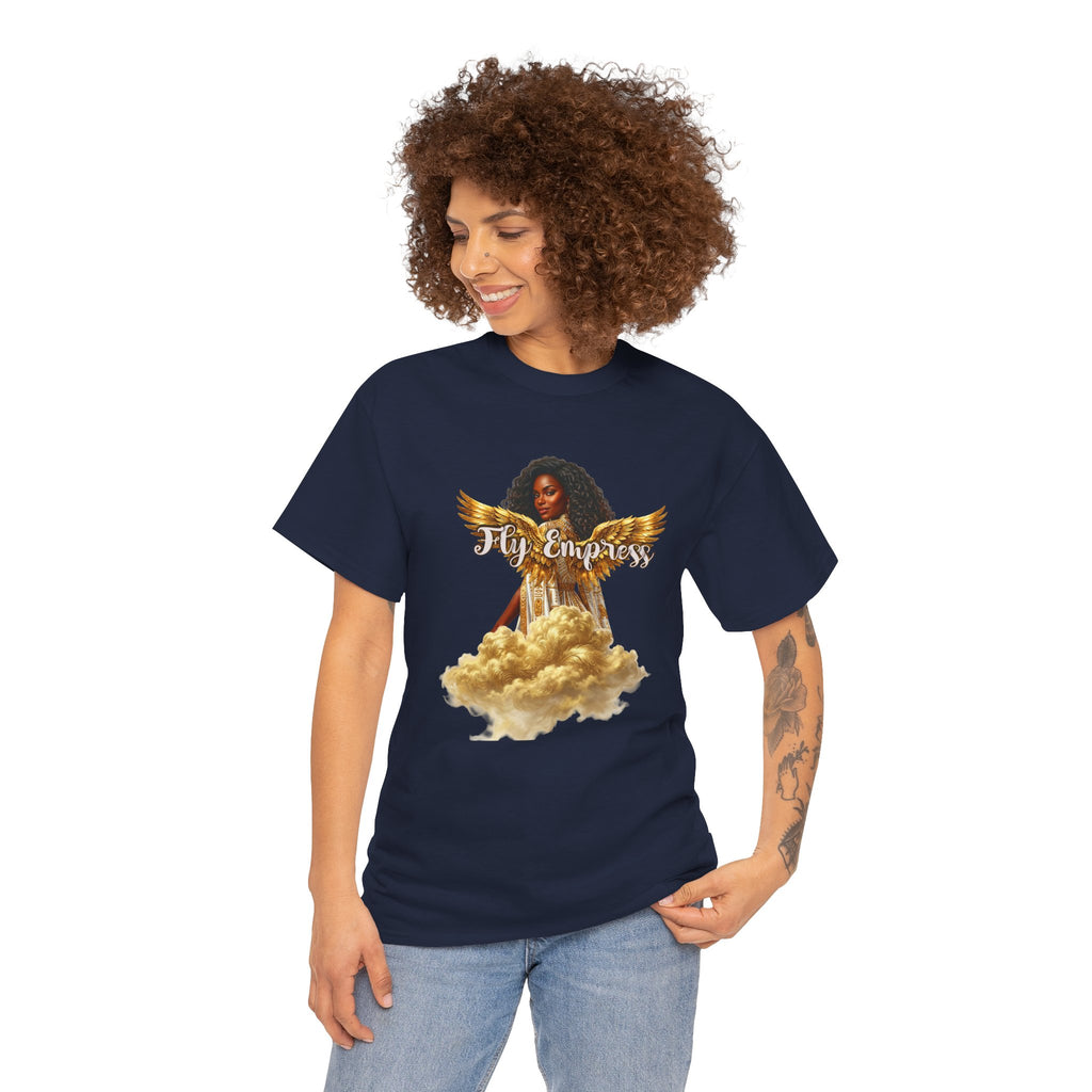 👑🕊️ Fly Empress Angel Wing Tee — Divine Queen Energy Graphic T-Shirt 🔥✨