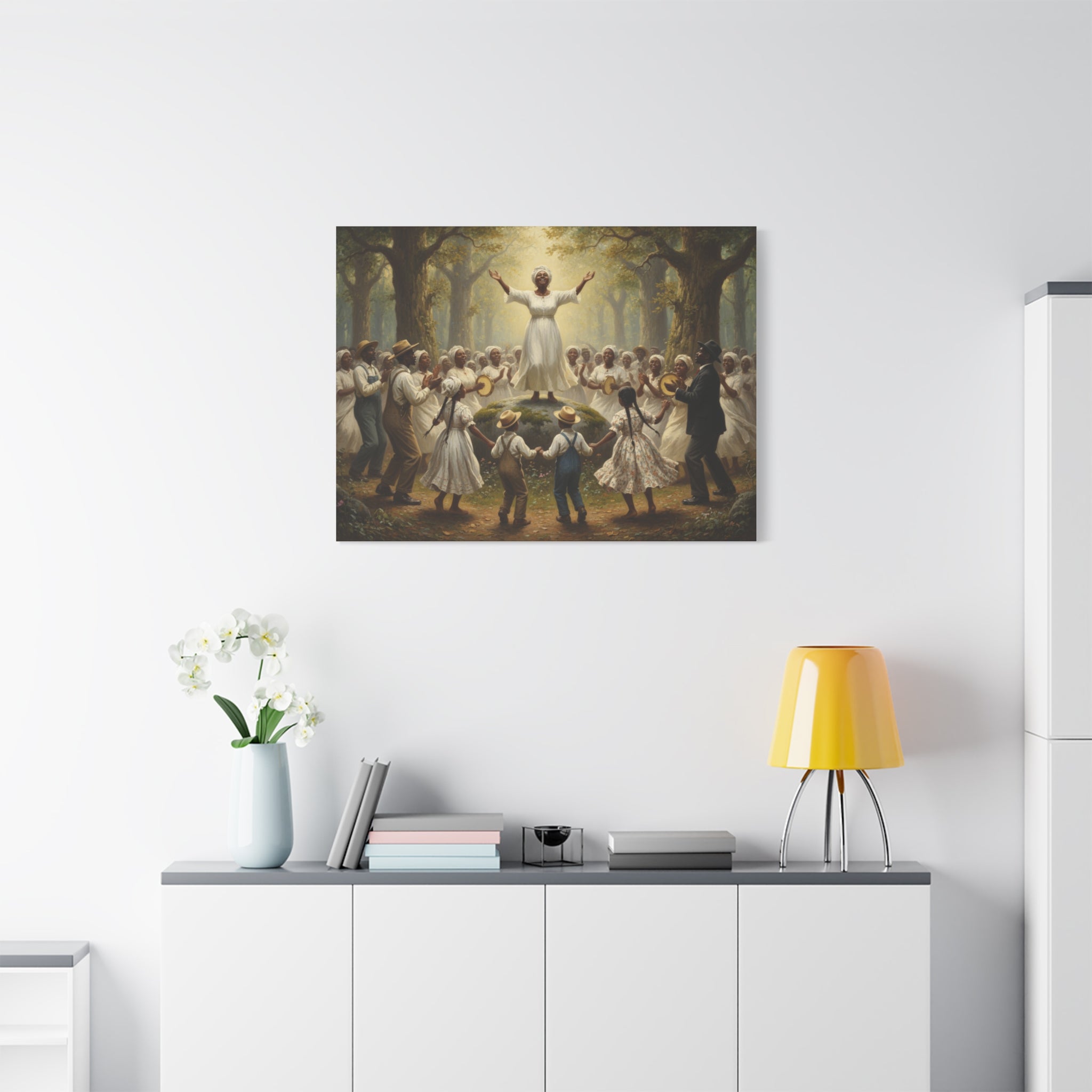 Gospel Revival Matte Canvas Print — "Hallelujah" Southern Praise Wall Art