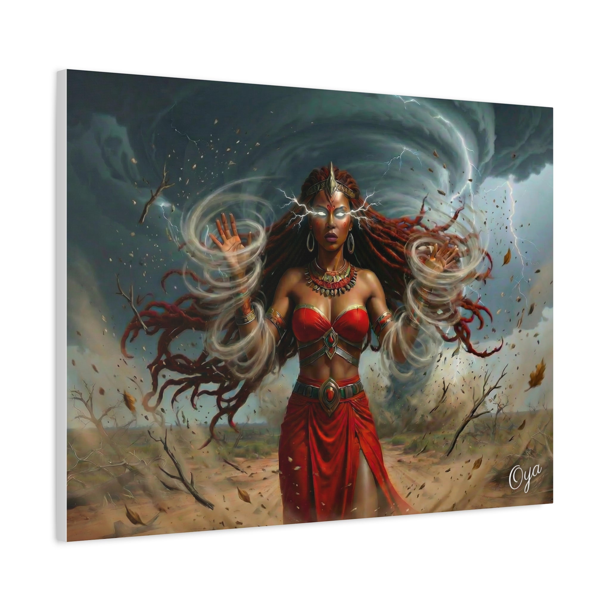 Oya Goddess of the Storm Matte Canvas