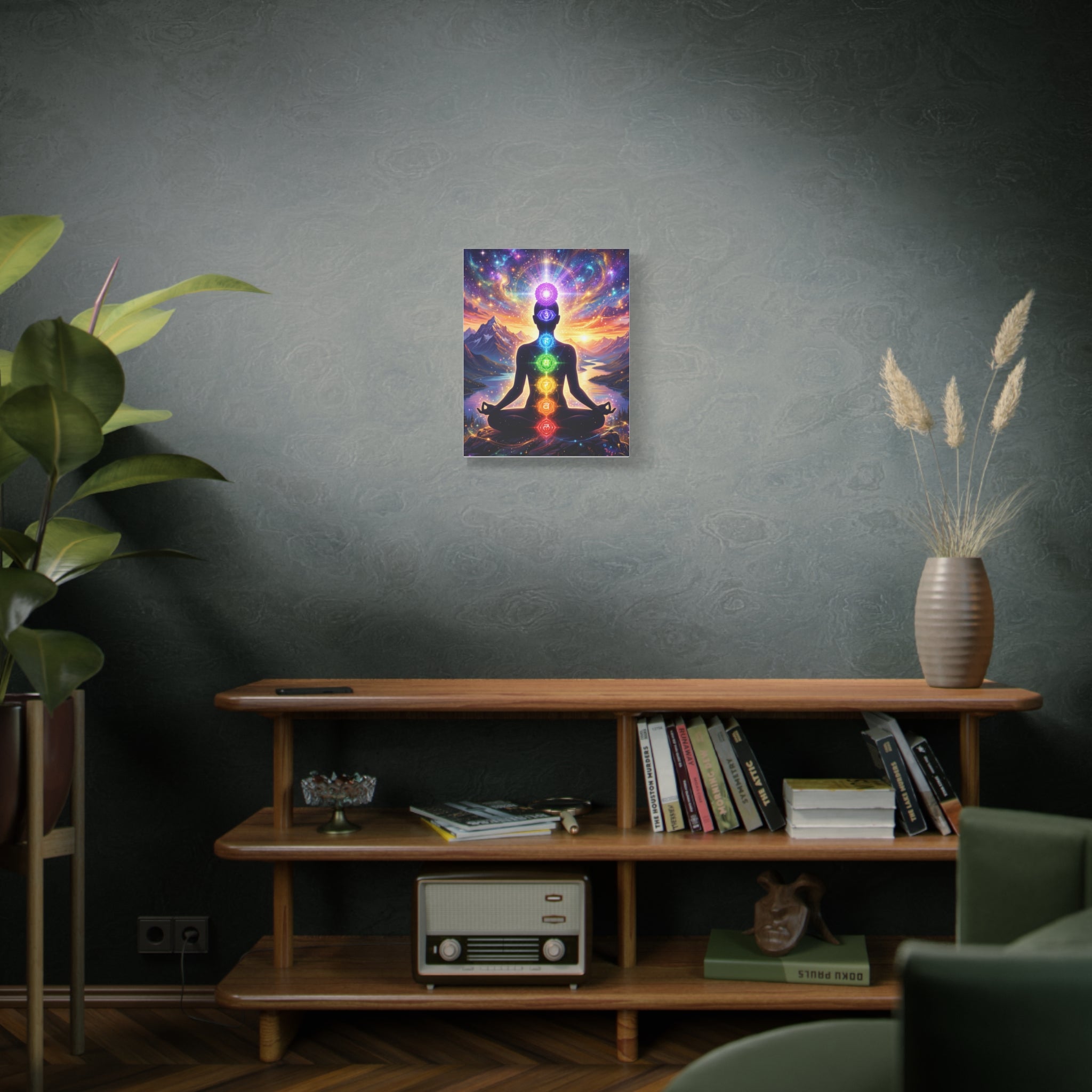 🌈✨ 7 Chakra Meditation Canvas — Energy Alignment & Spiritual Balance Wall Art 🧘🏾‍♀️🔮