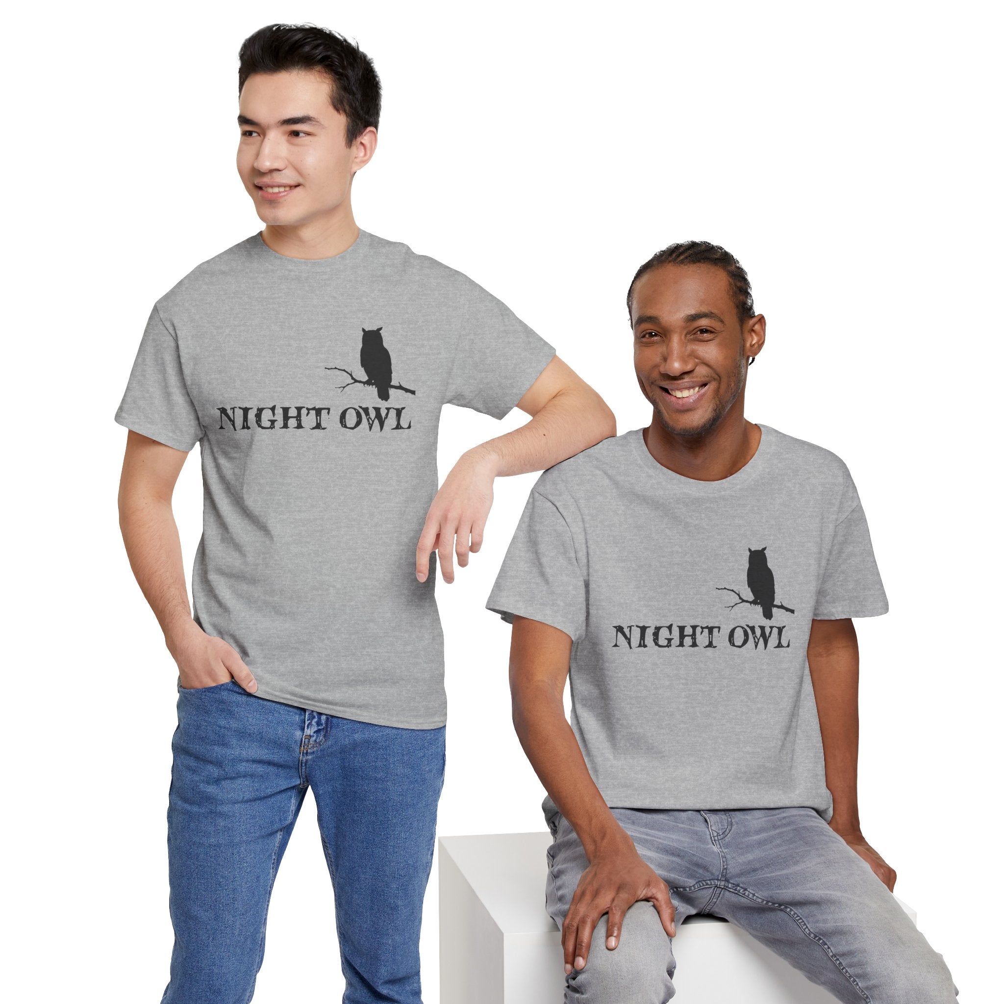 🌙 Night Owl™ Minimal Silhouette Tee