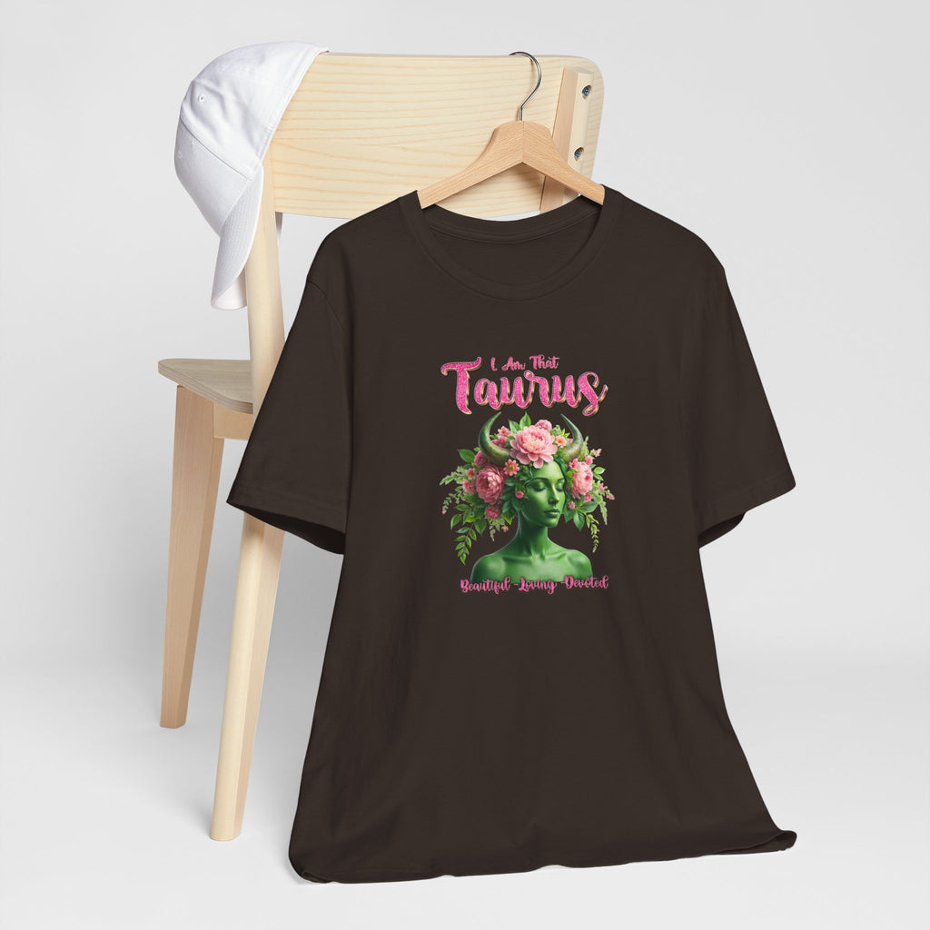 🌸♉ I’M THAT TAURUS TEE — FLORAL STATUE ZODIAC POWER SHIRT 🔥✨
