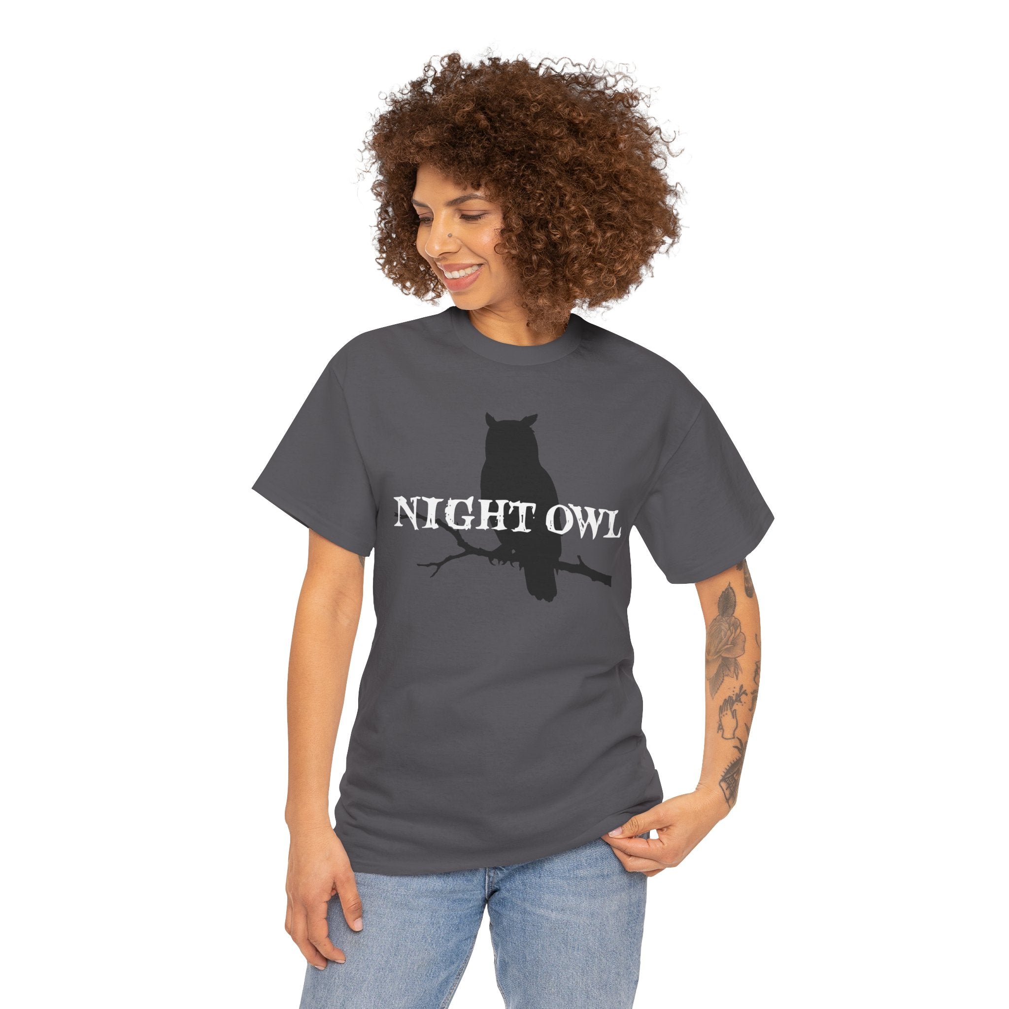 Night Owl T-Shirt — Silhouette Owl Graphic Tee
