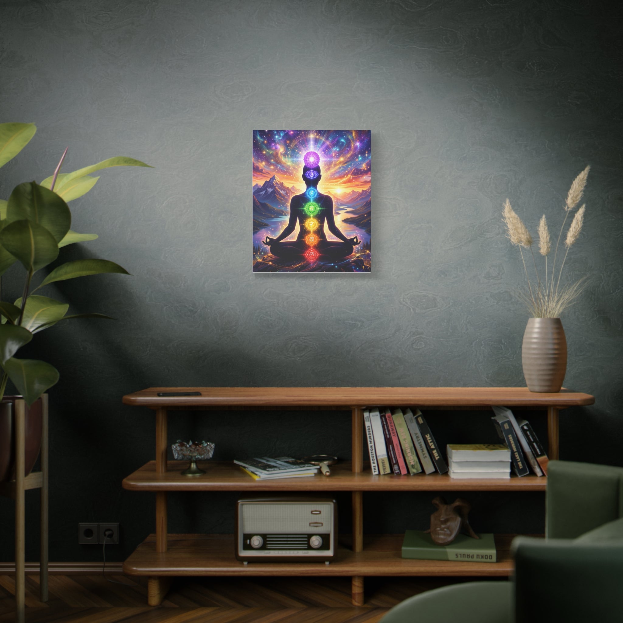 🌈✨ 7 Chakra Meditation Canvas — Energy Alignment & Spiritual Balance Wall Art 🧘🏾‍♀️🔮