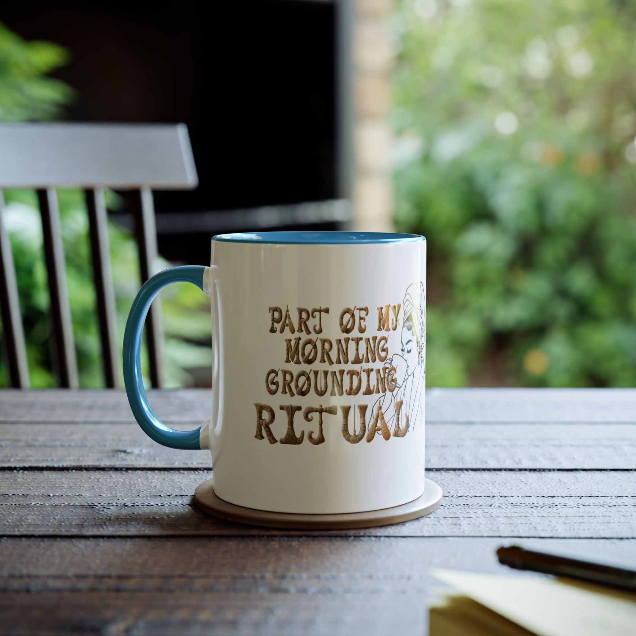 Part of My Morning Grounding Ritual – Spiritual Affirmation Coffee Mug