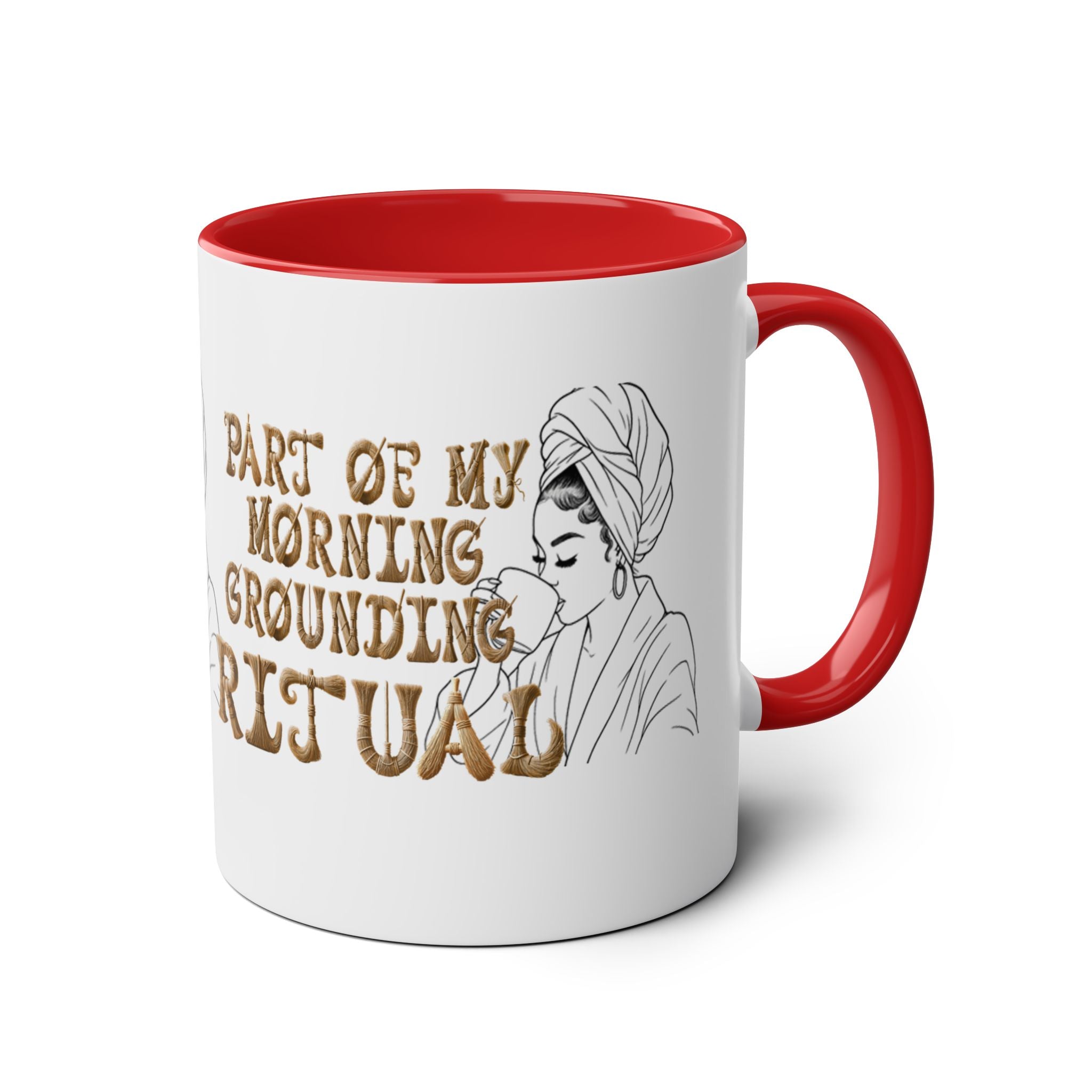 Part of My Morning Grounding Ritual – Spiritual Affirmation Coffee Mug