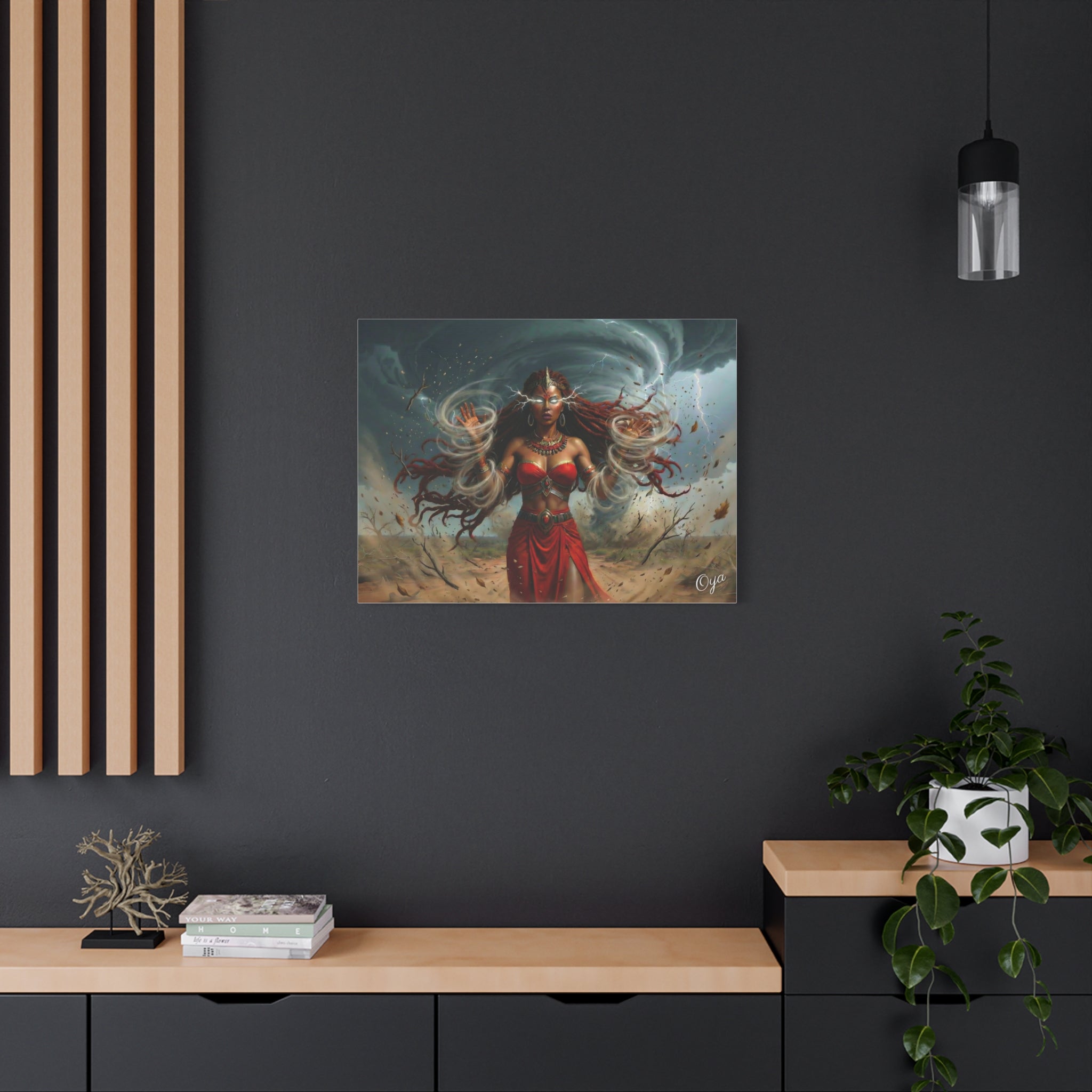 Oya Goddess of the Storm Matte Canvas