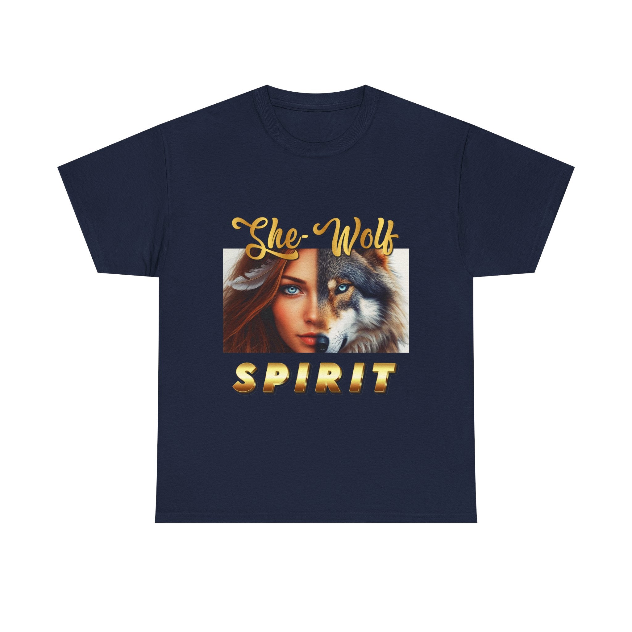 She-Wolf Spirit T-Shirt – Wild Feminine Energy Graphic Tee