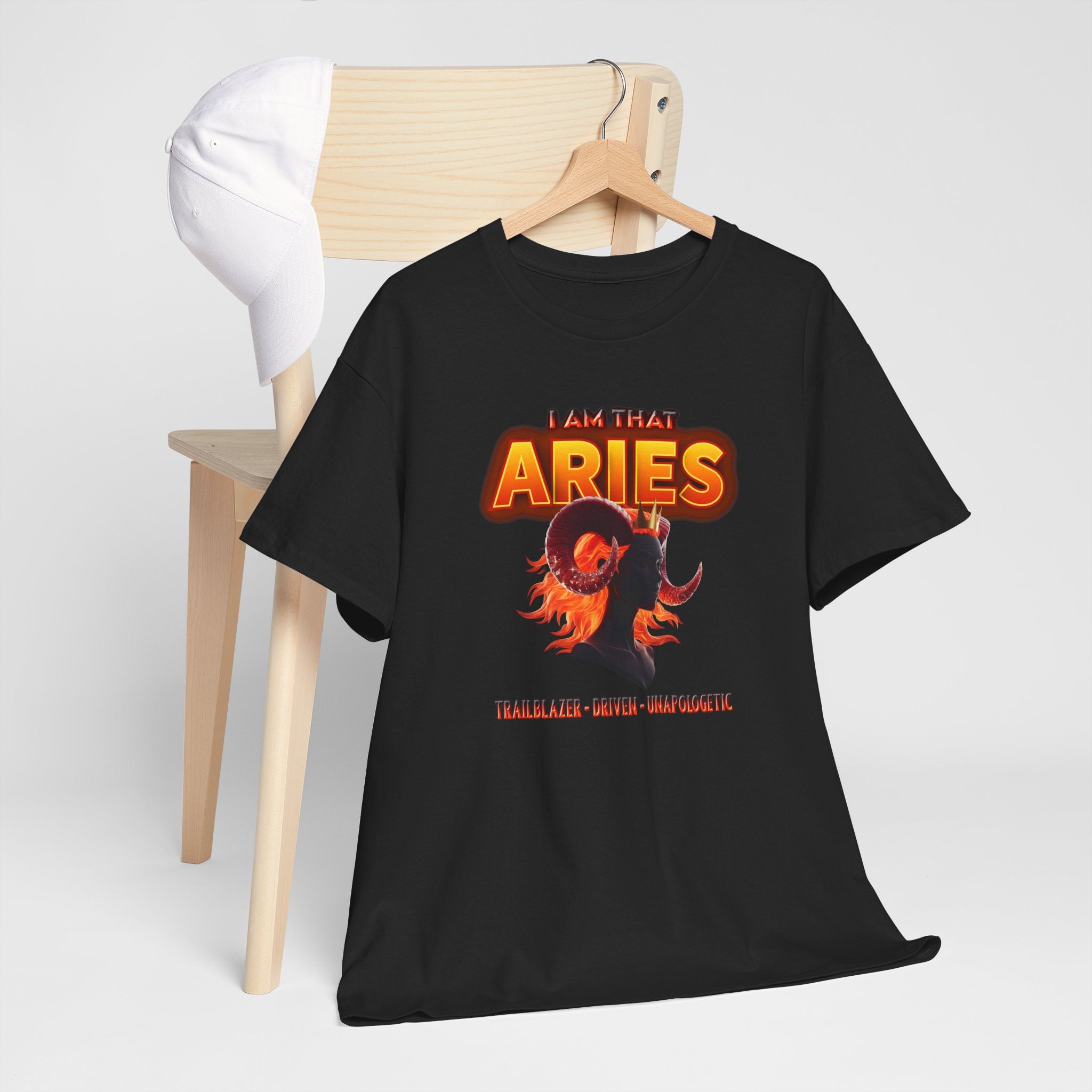 I Am That Aries™ — Bold Ram Zodiac Statement T-Shirt