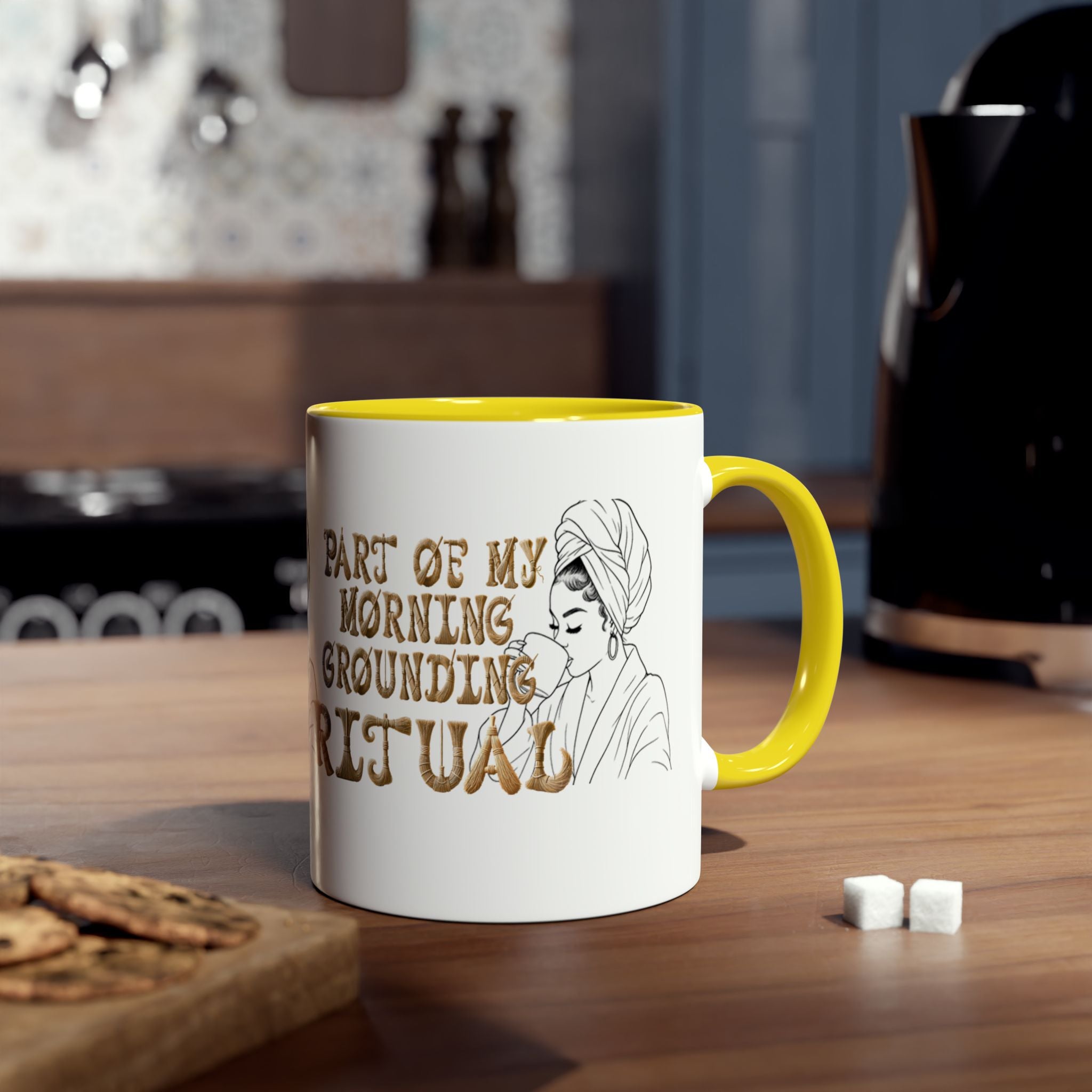 Part of My Morning Grounding Ritual – Spiritual Affirmation Coffee Mug