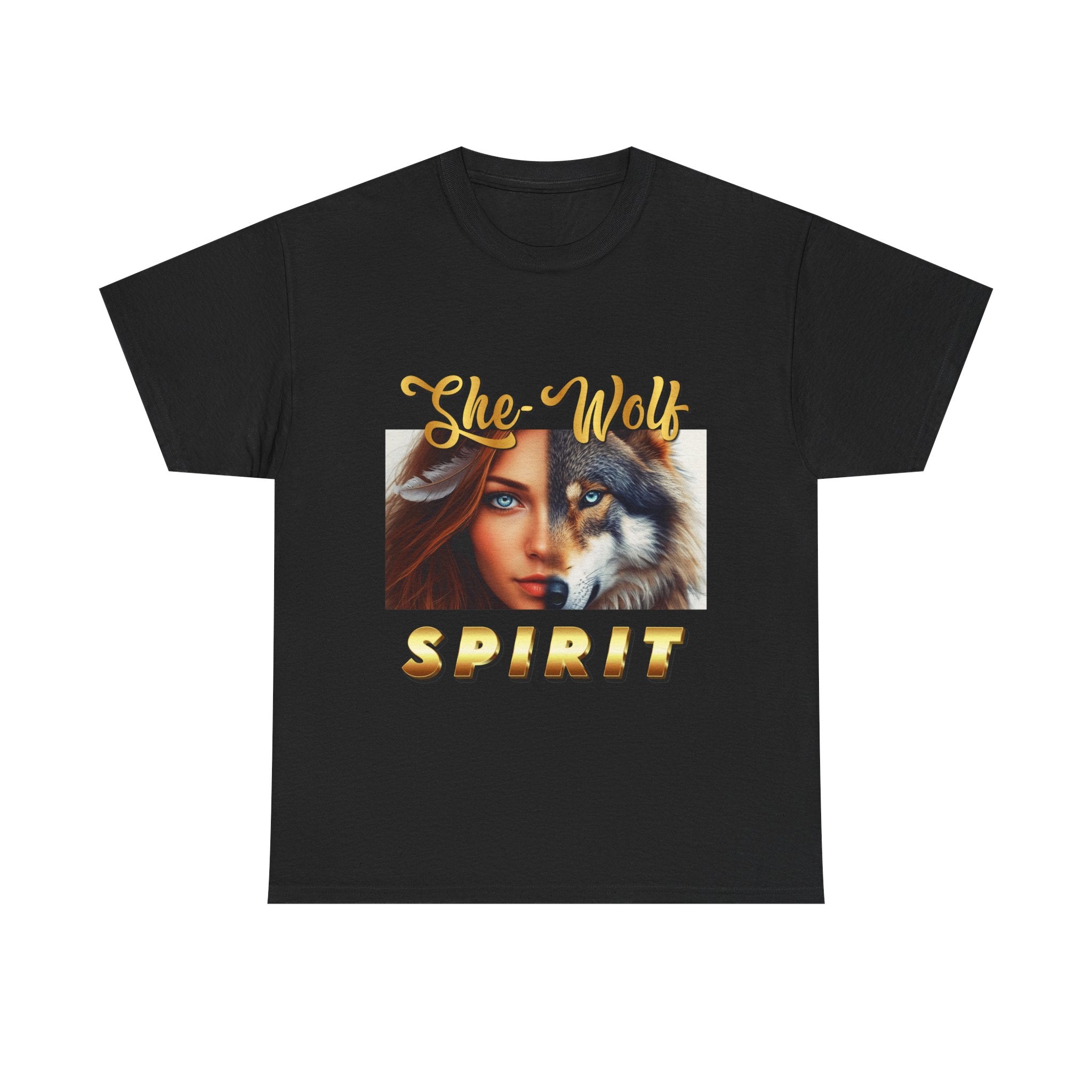 She-Wolf Spirit T-Shirt – Wild Feminine Energy Graphic Tee