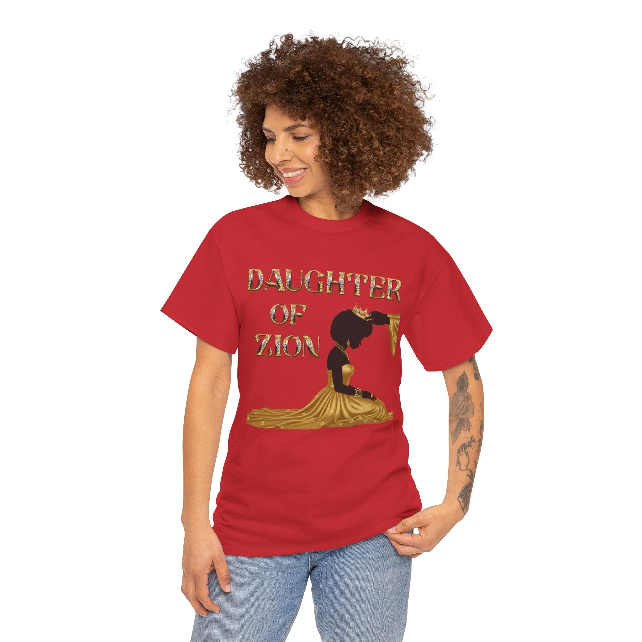 Daughter of Zion Tee — Inspirational Faith Graphic T‑Shirt for Girls & Women