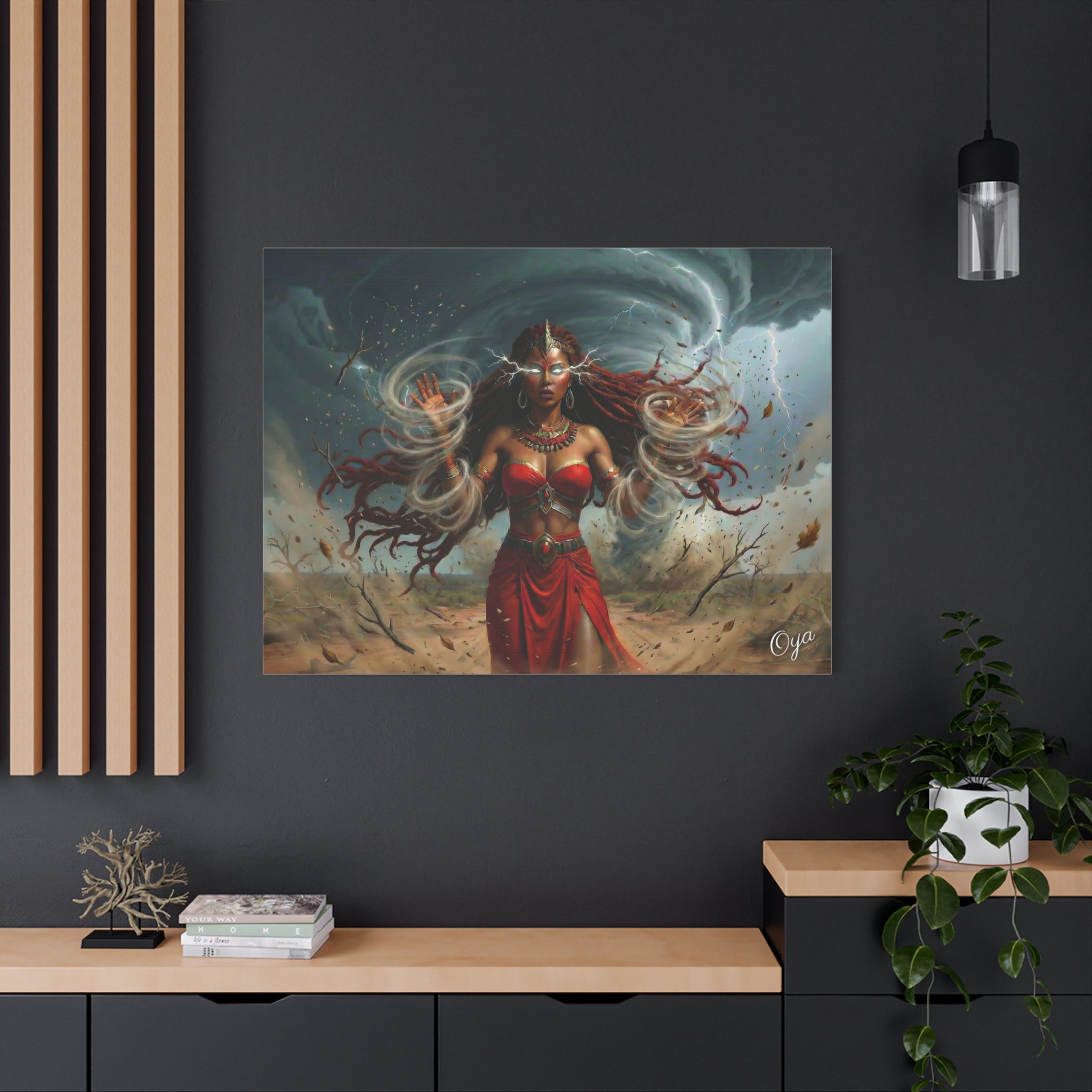 Oya Goddess of the Storm Matte Canvas