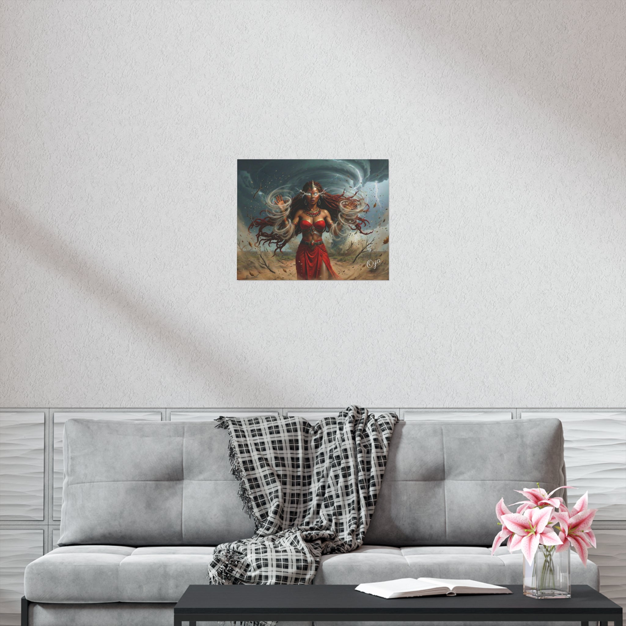 Oya Storm Goddess Fantasy Art Print—Uncoated Poster