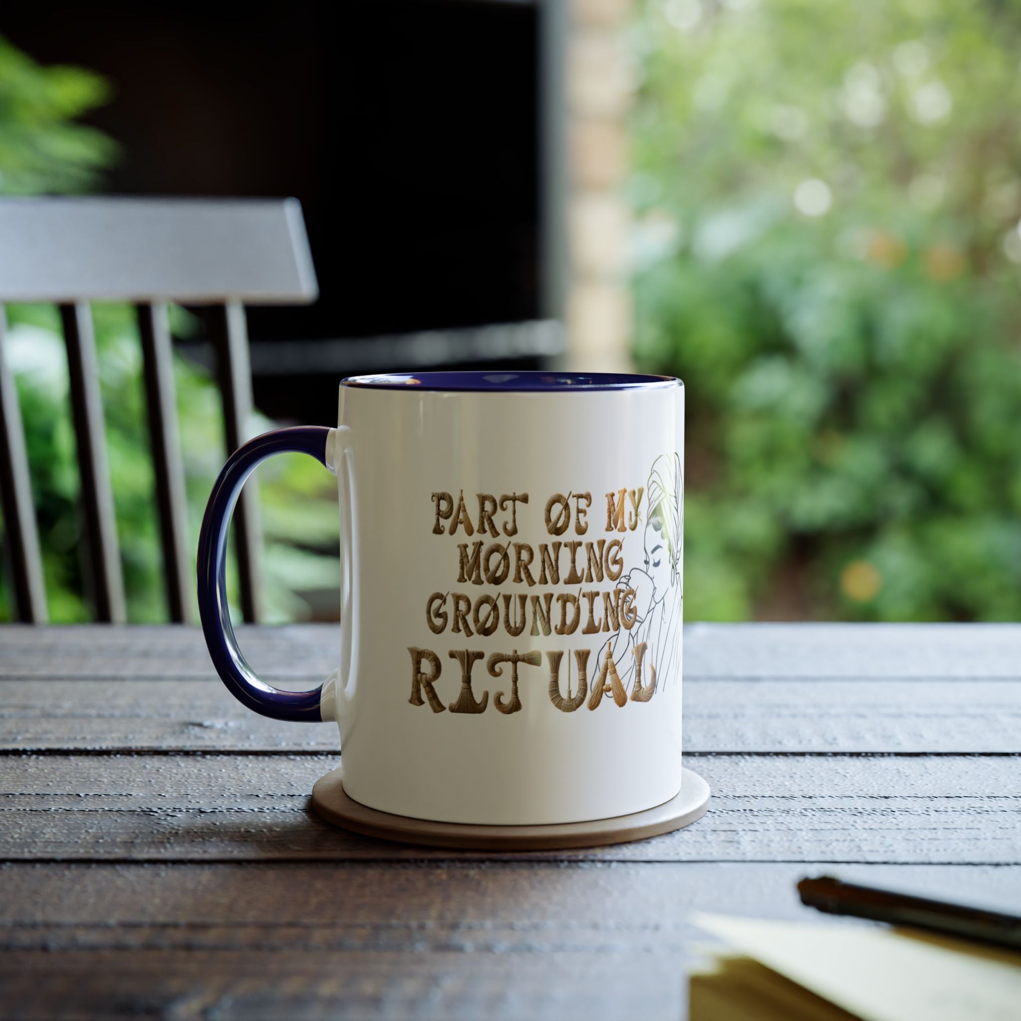 Part of My Morning Grounding Ritual – Spiritual Affirmation Coffee Mug