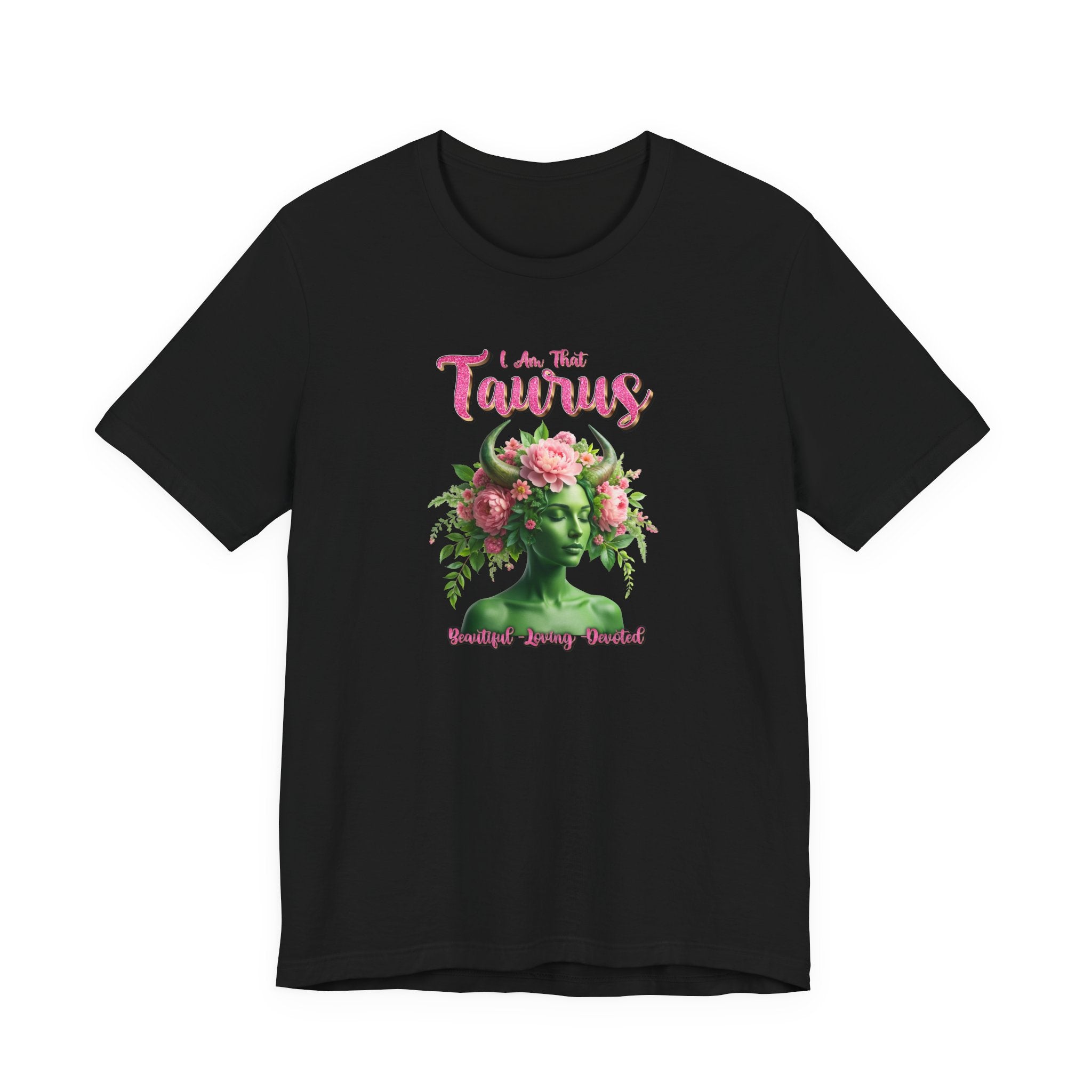 🌸♉ I’M THAT TAURUS TEE — FLORAL STATUE ZODIAC POWER SHIRT 🔥✨