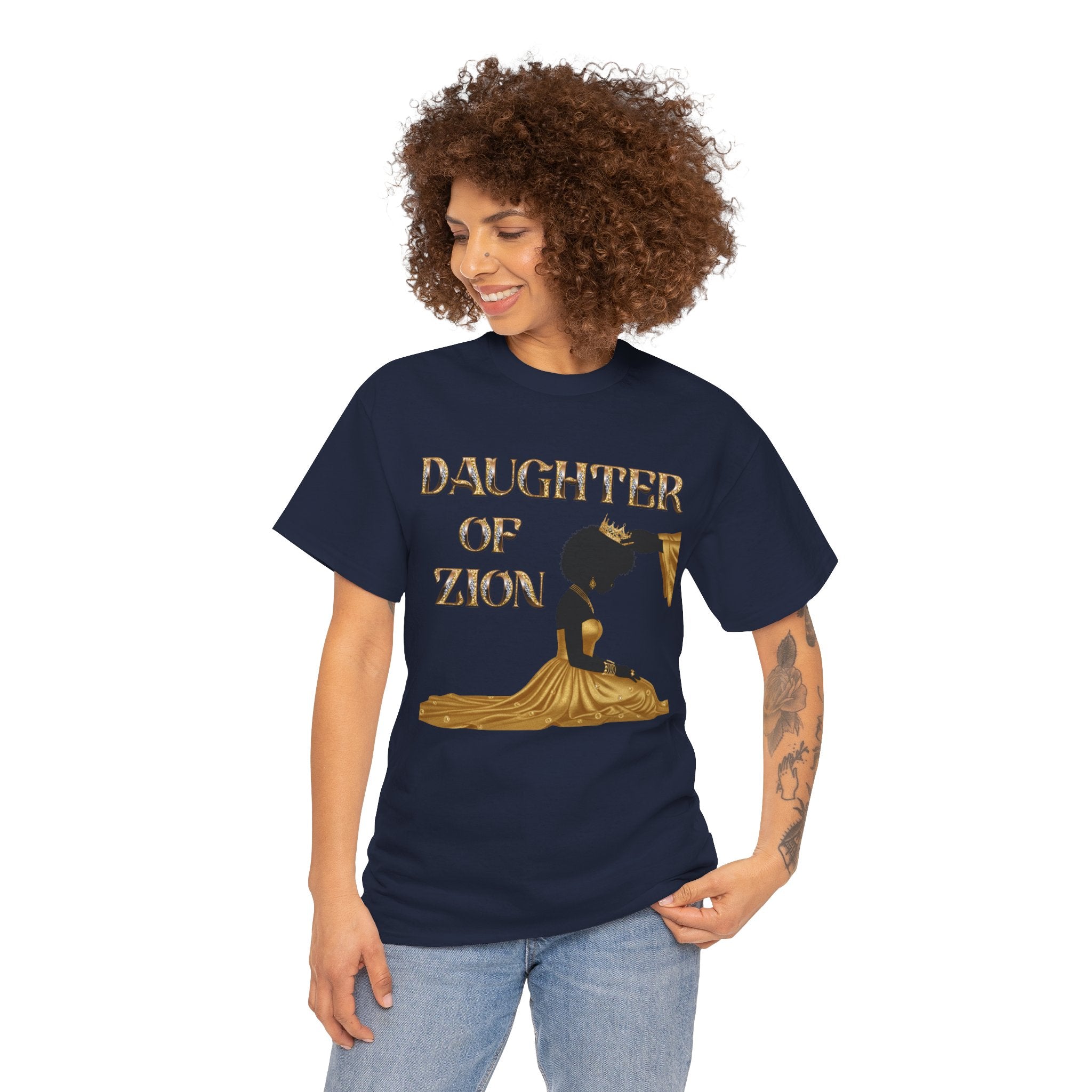 Daughter of Zion Tee — Inspirational Faith Graphic T‑Shirt for Girls & Women