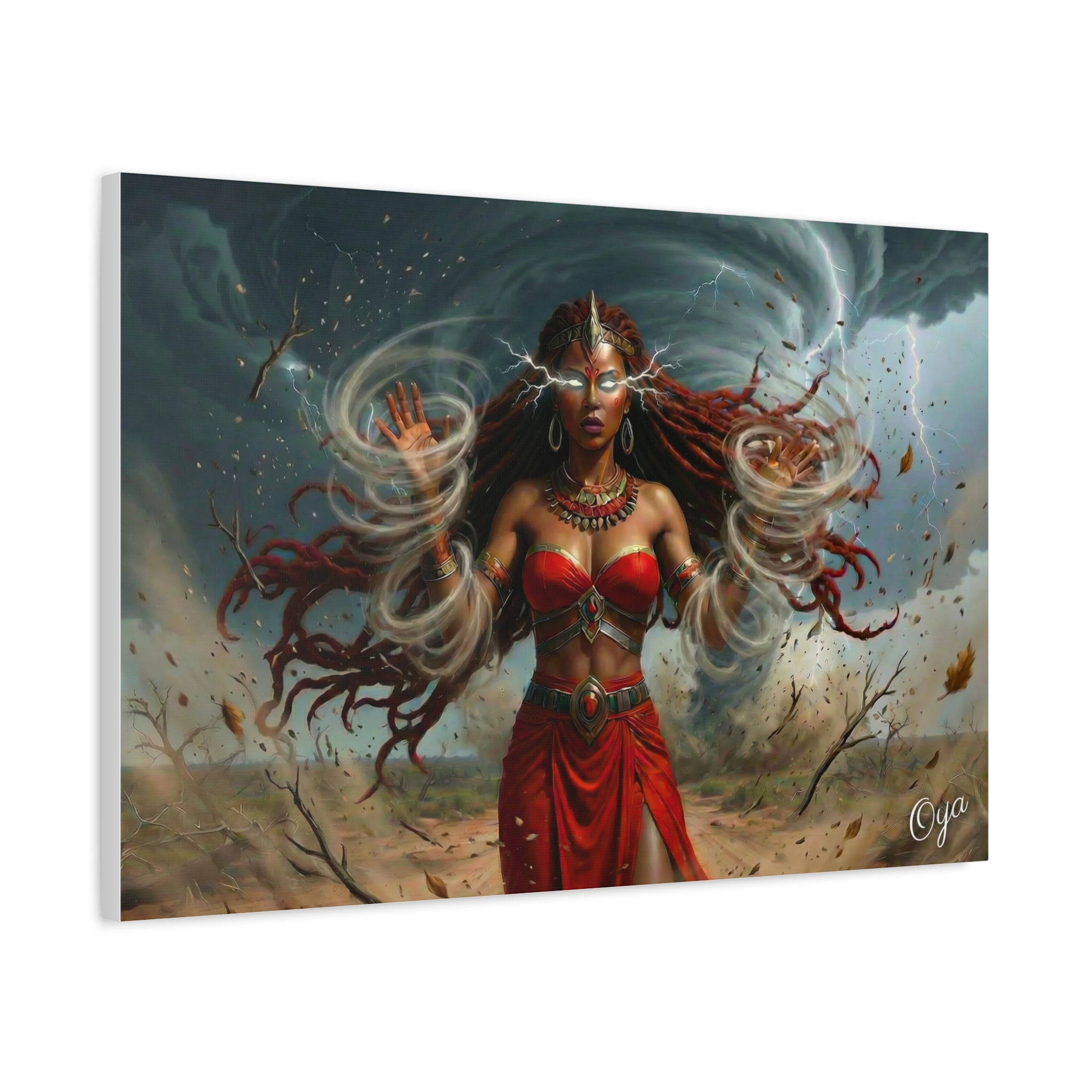 Oya Goddess of the Storm Matte Canvas