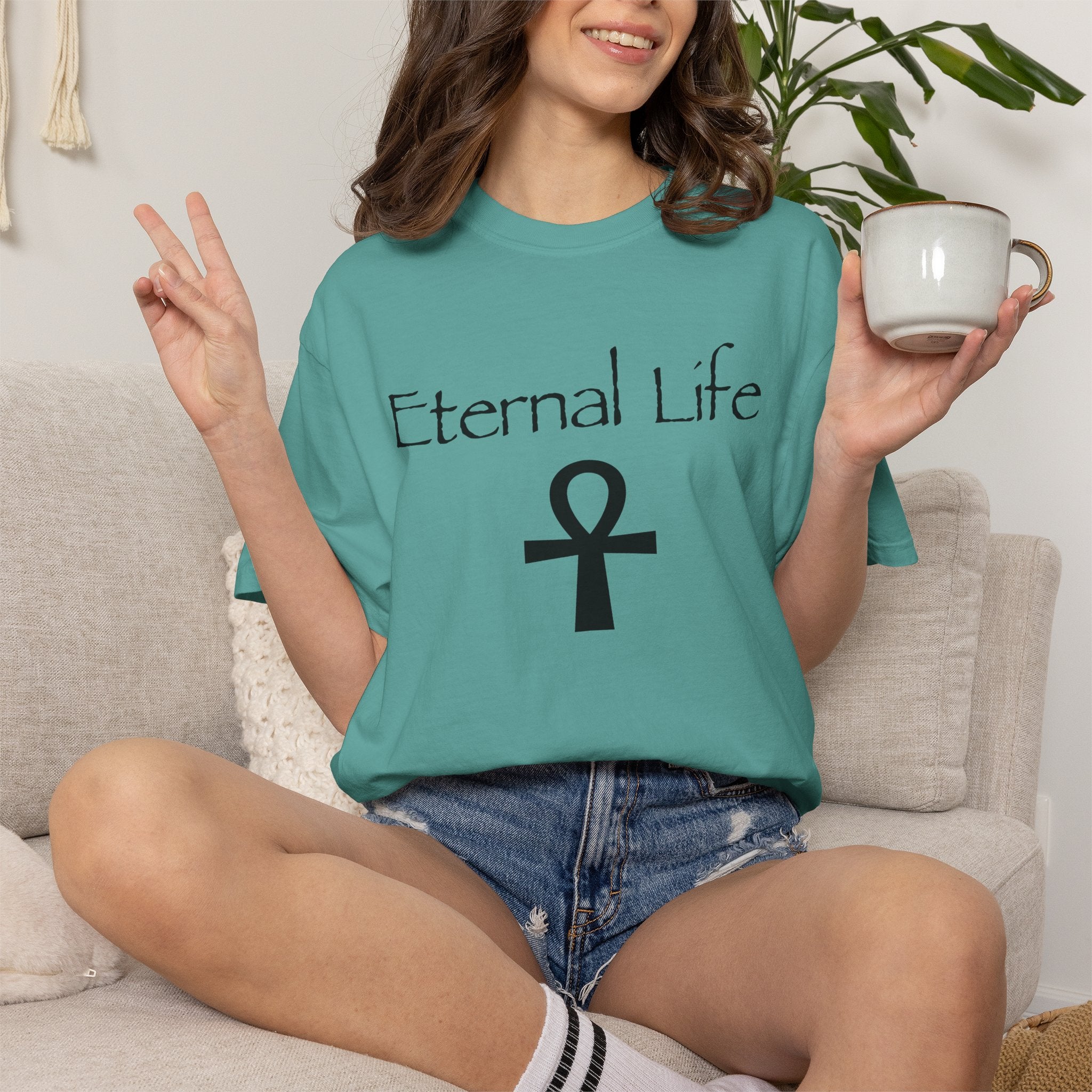 Eternal Life T-Shirt — Ankh Symbol Spiritual Tee