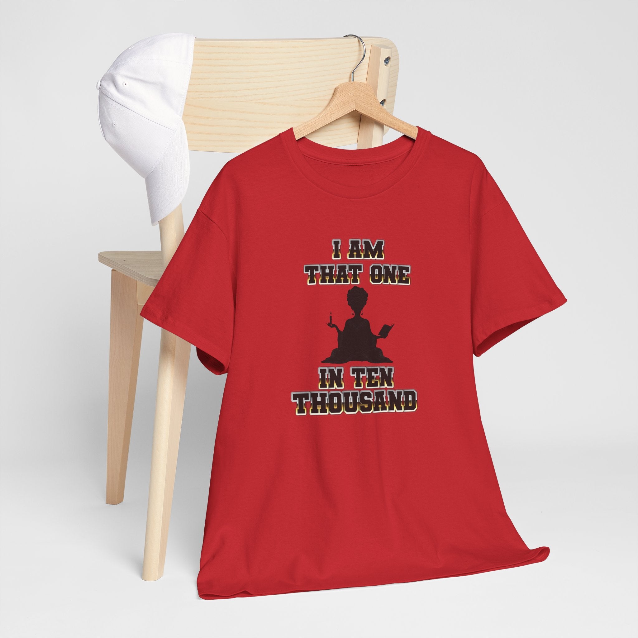 I Am That One in Ten Thousand – Yoga & Spiritual Woman Tee